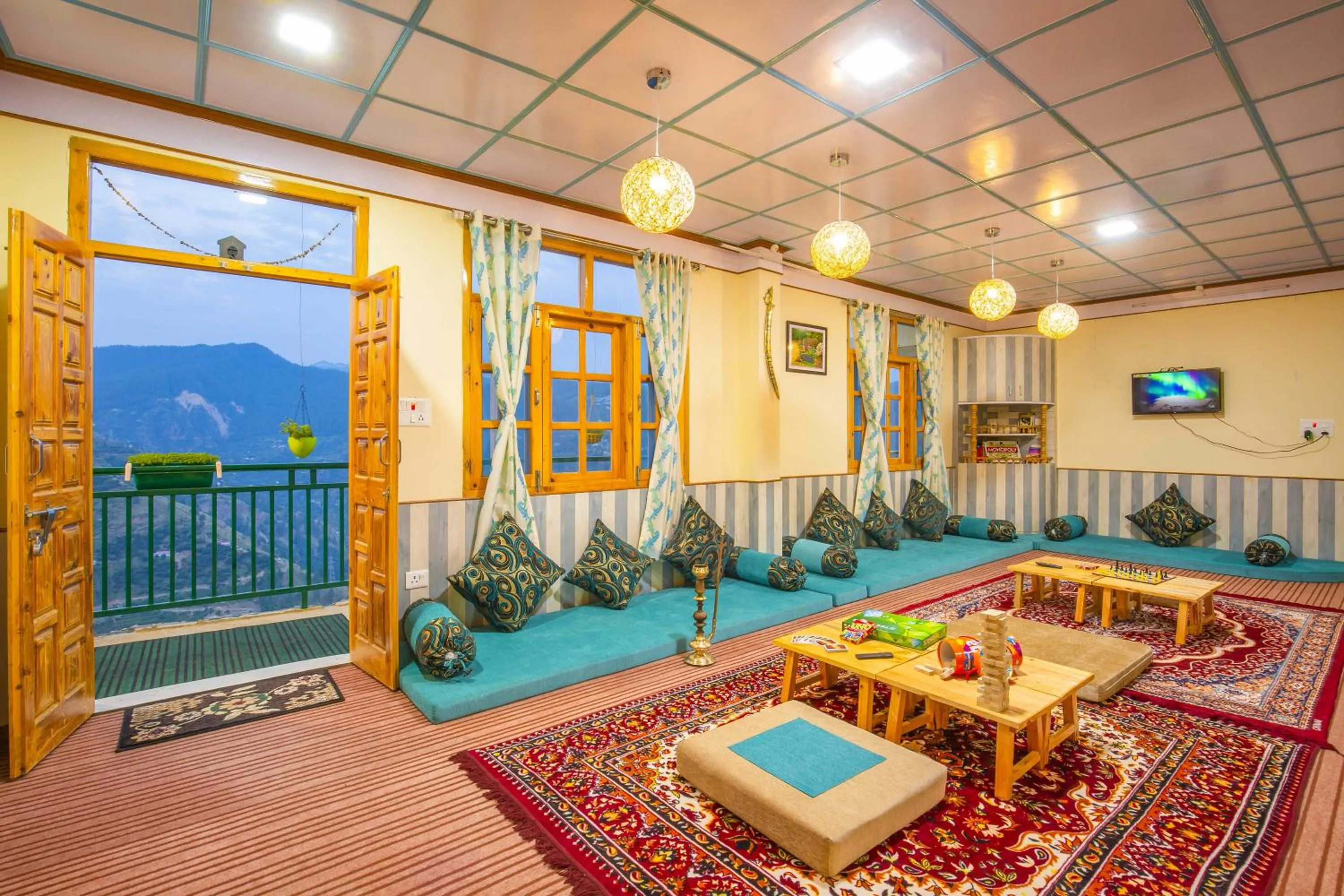 Seating area in Zostel Homes Kotkhai (Shimla)