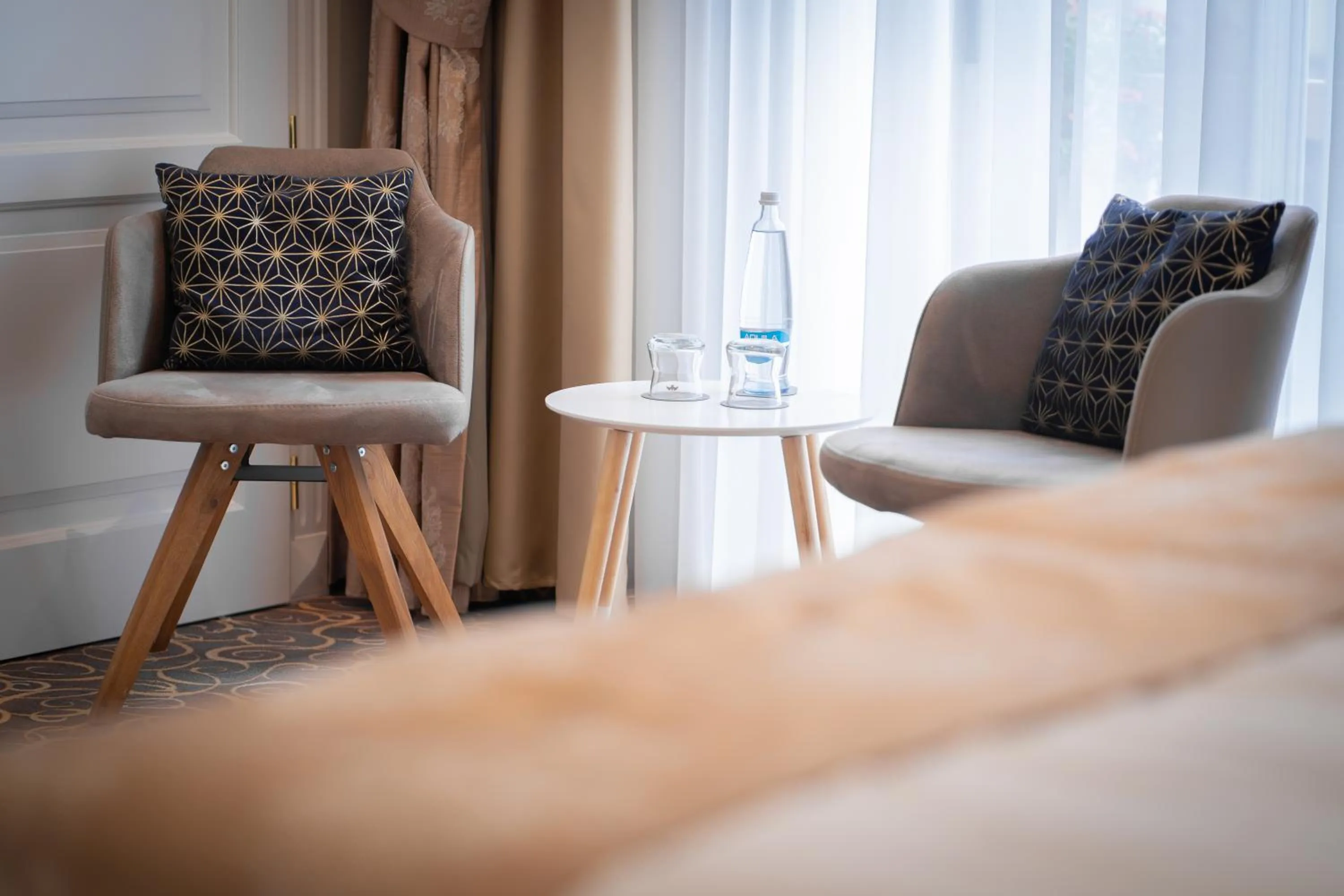 Seating area in Golden Key Boutique Hotel