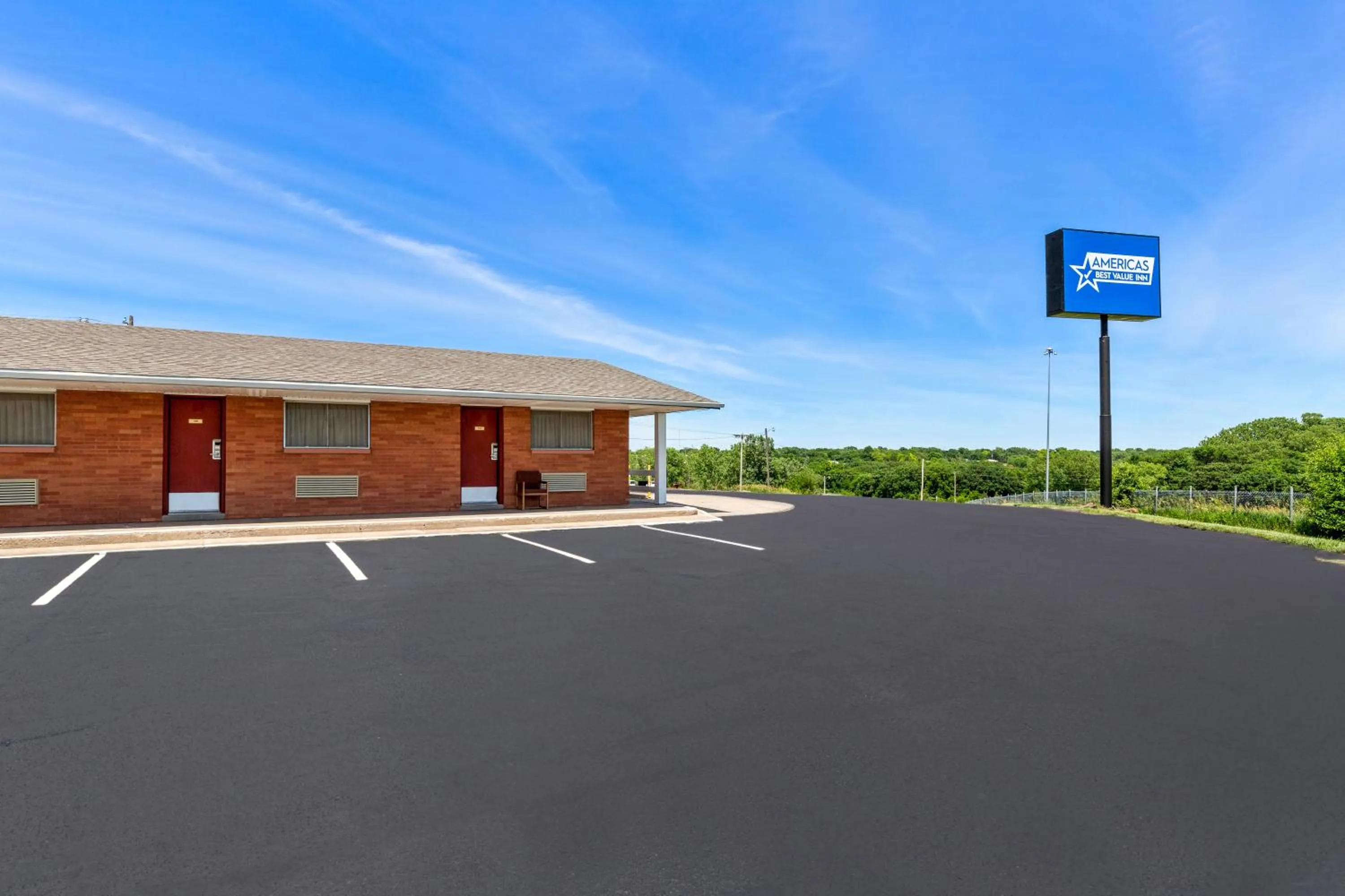 Property building in Americas Best Value Inn Belleville