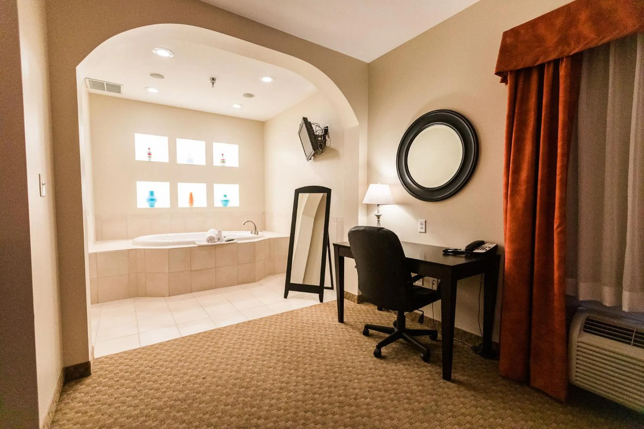 Seating area in Grand Hotel