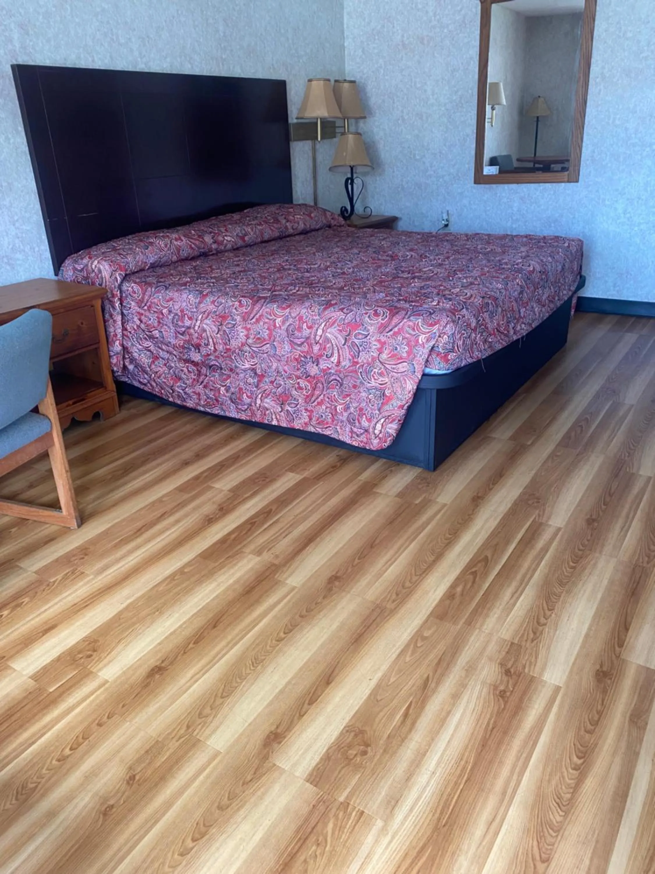 Bed in Riverfront Lodge