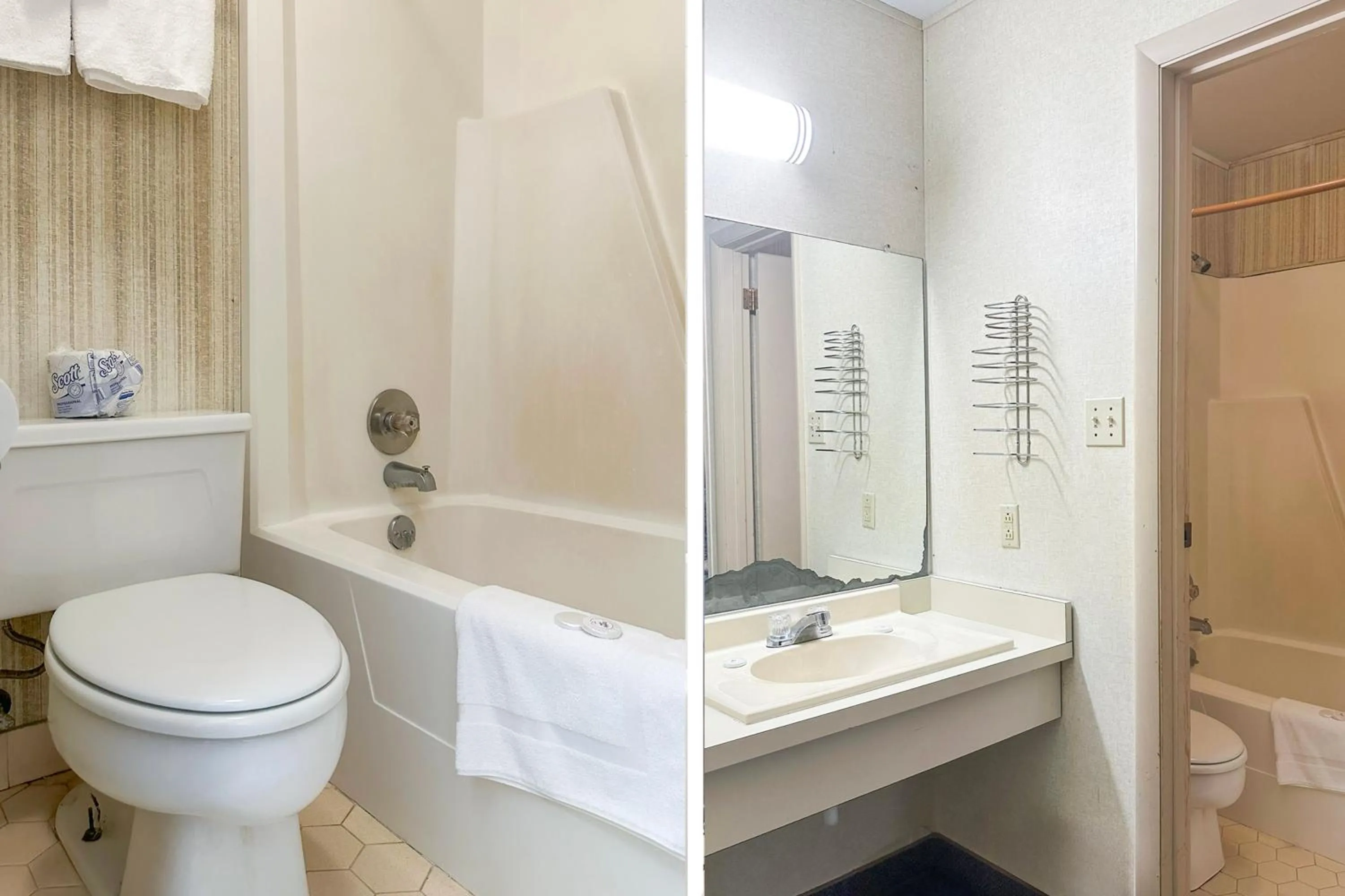 Bathroom in Louisville Inn by OYO Louisville Municipal Airport