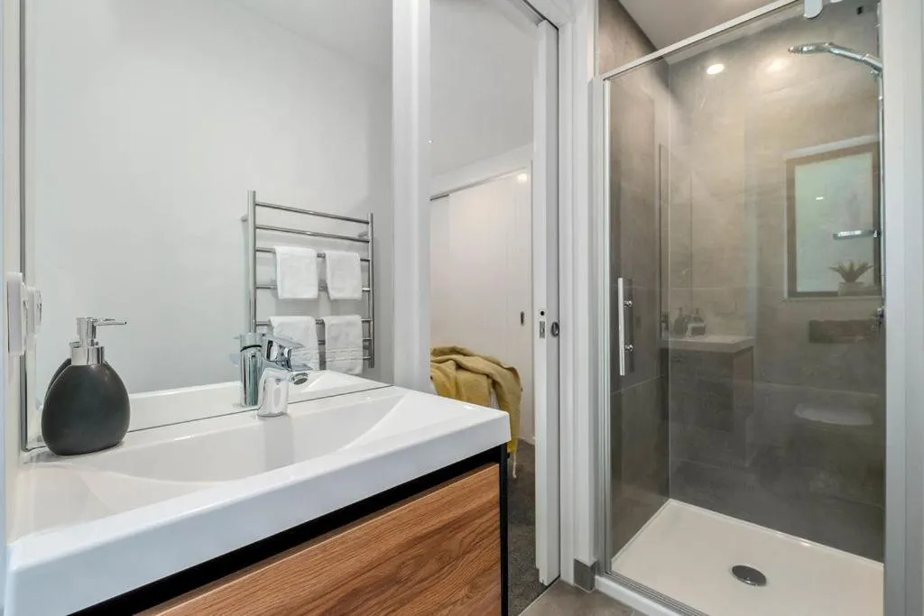Shower in Bright, Modern, Plush - Brand New Townhouse