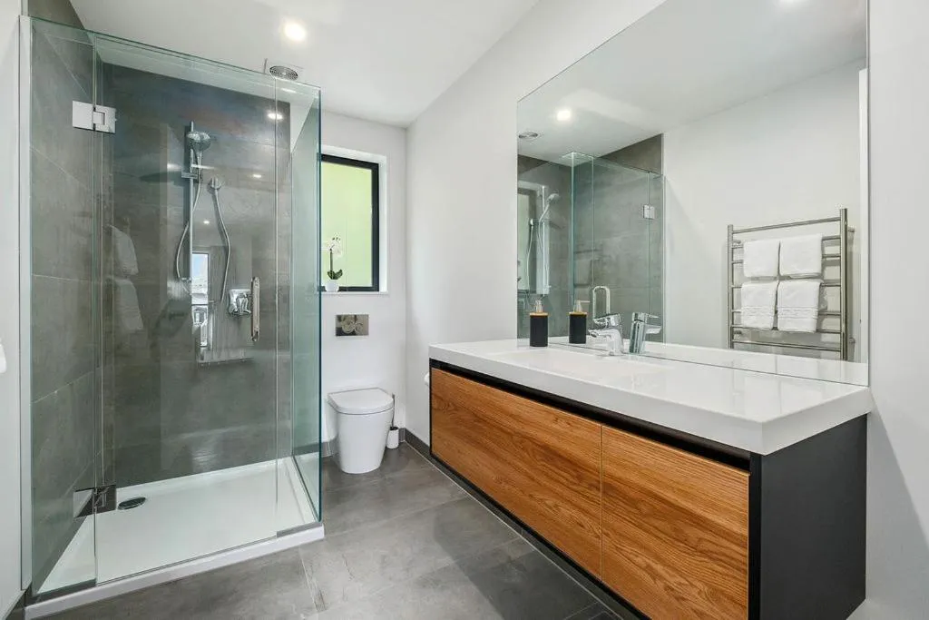 Shower in Bright, Modern, Plush - Brand New Townhouse