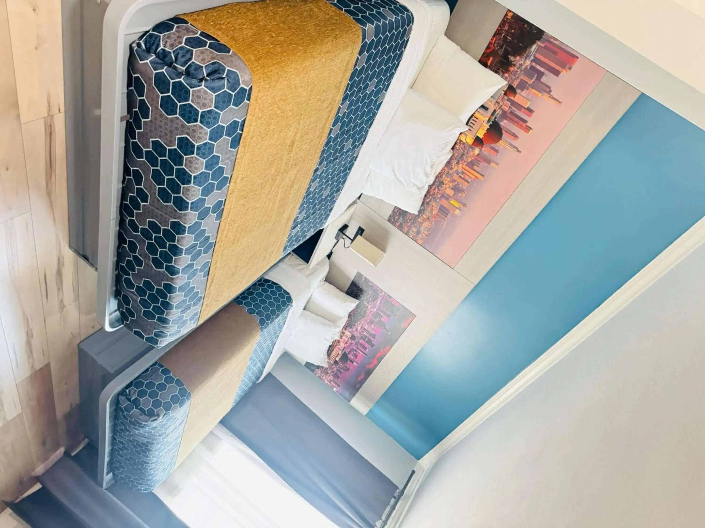 Bed in Hometel Suites Bed in Hometel Suites