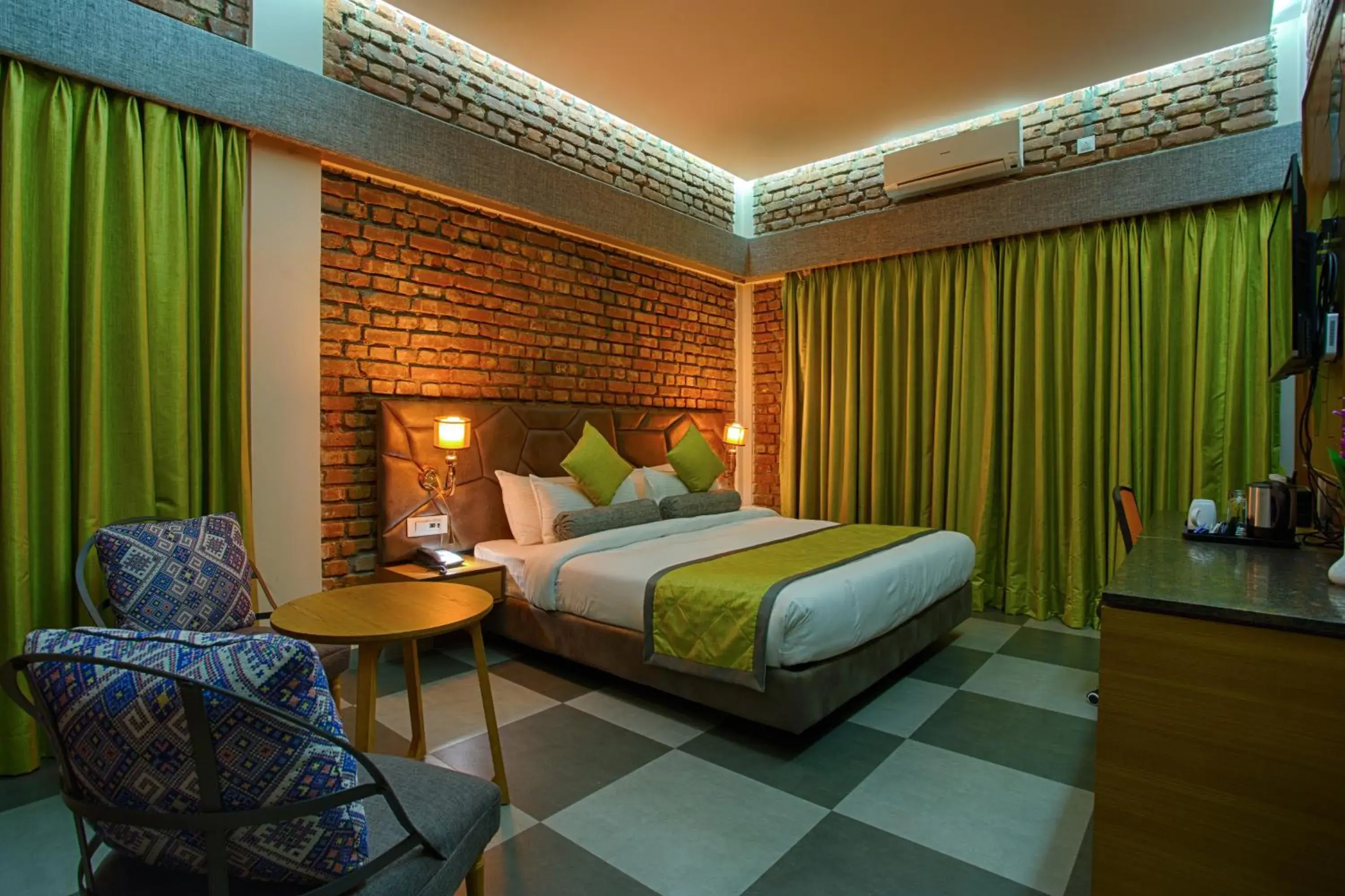 Bed in Four Vedas Hotel & Resort Bed in Four Vedas Hotel & Resort