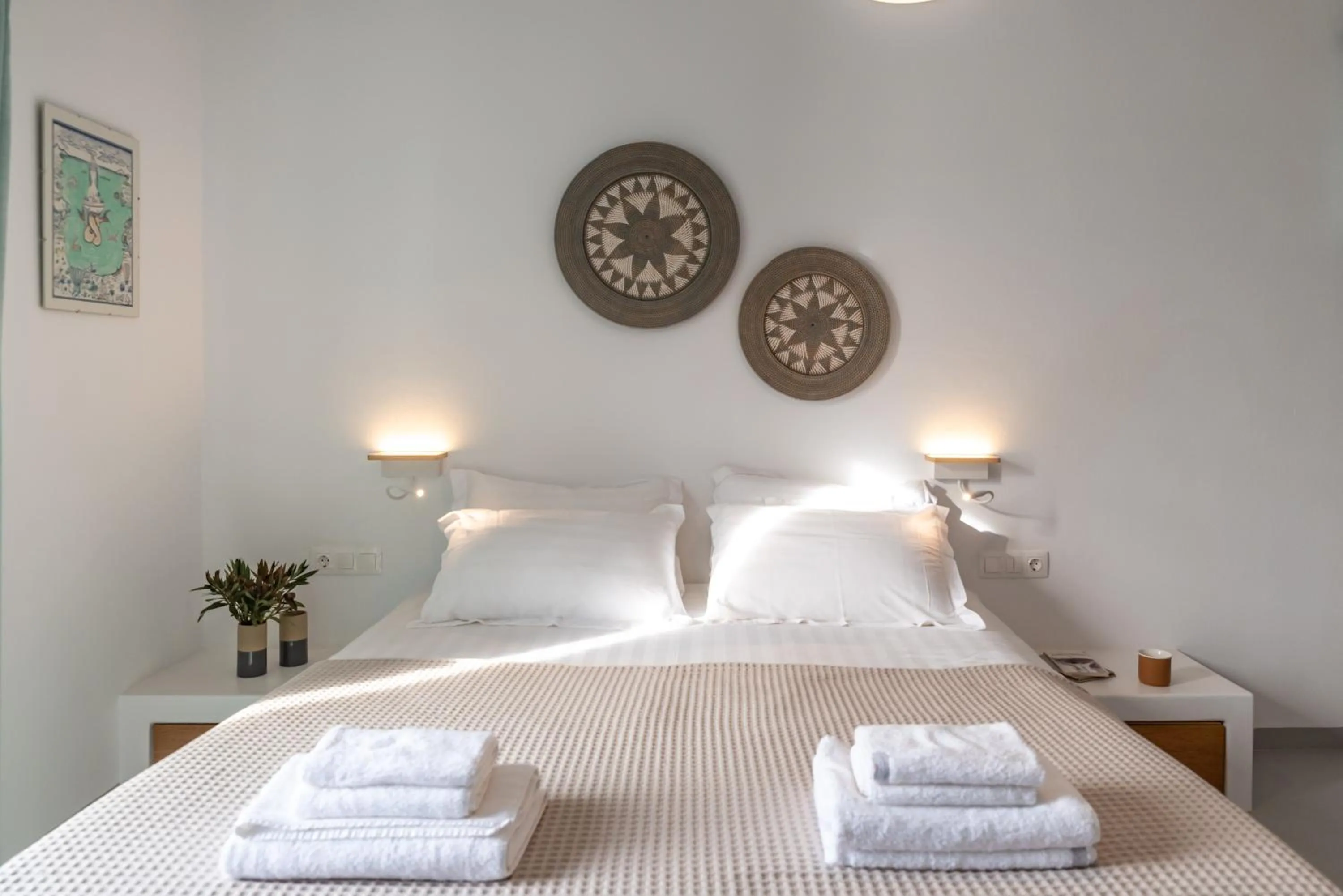 Bed in Phos Villas Tinos