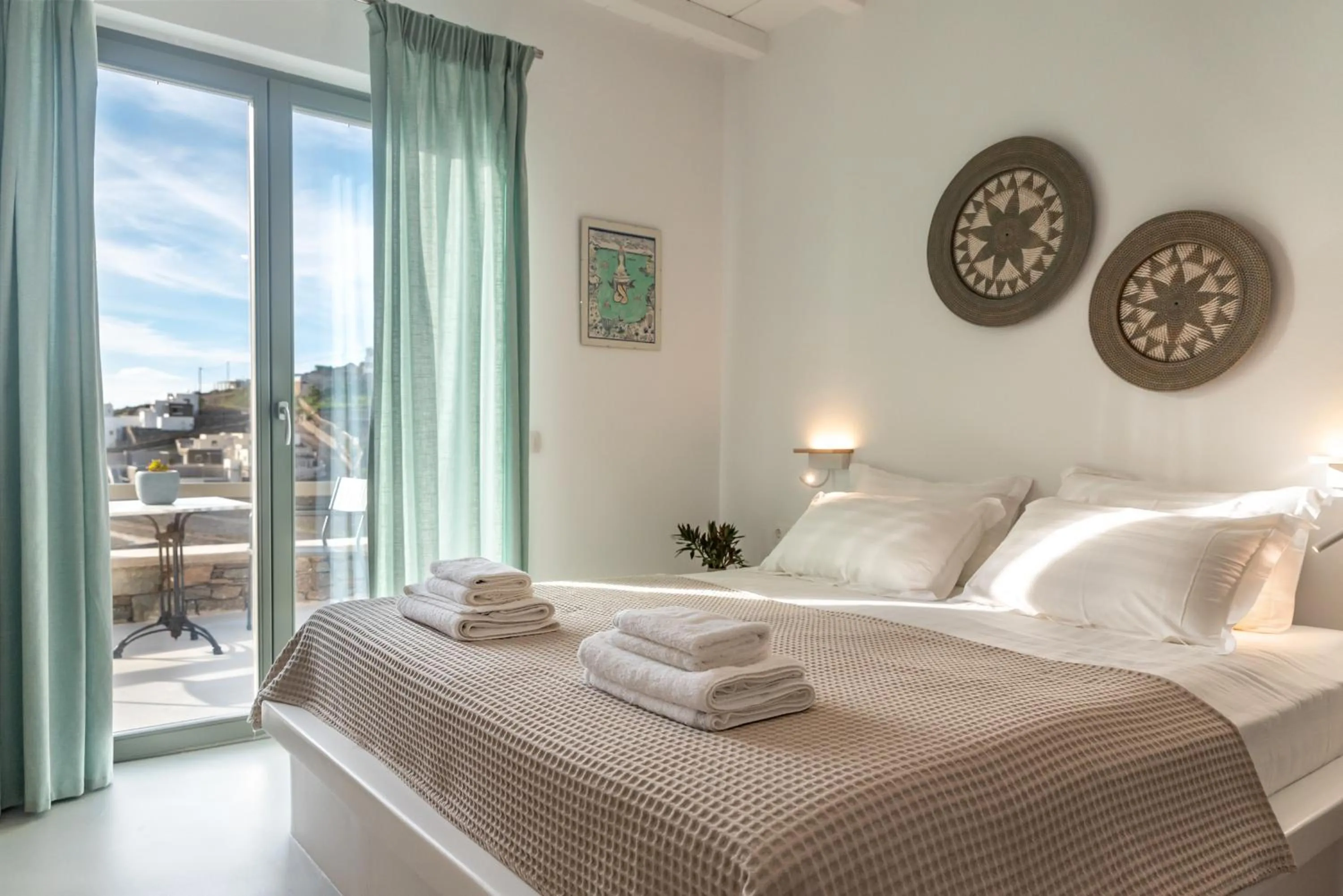Bed in Phos Villas Tinos