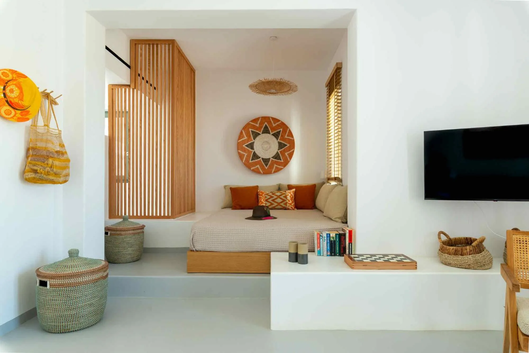 Bed in Phos Villas Tinos