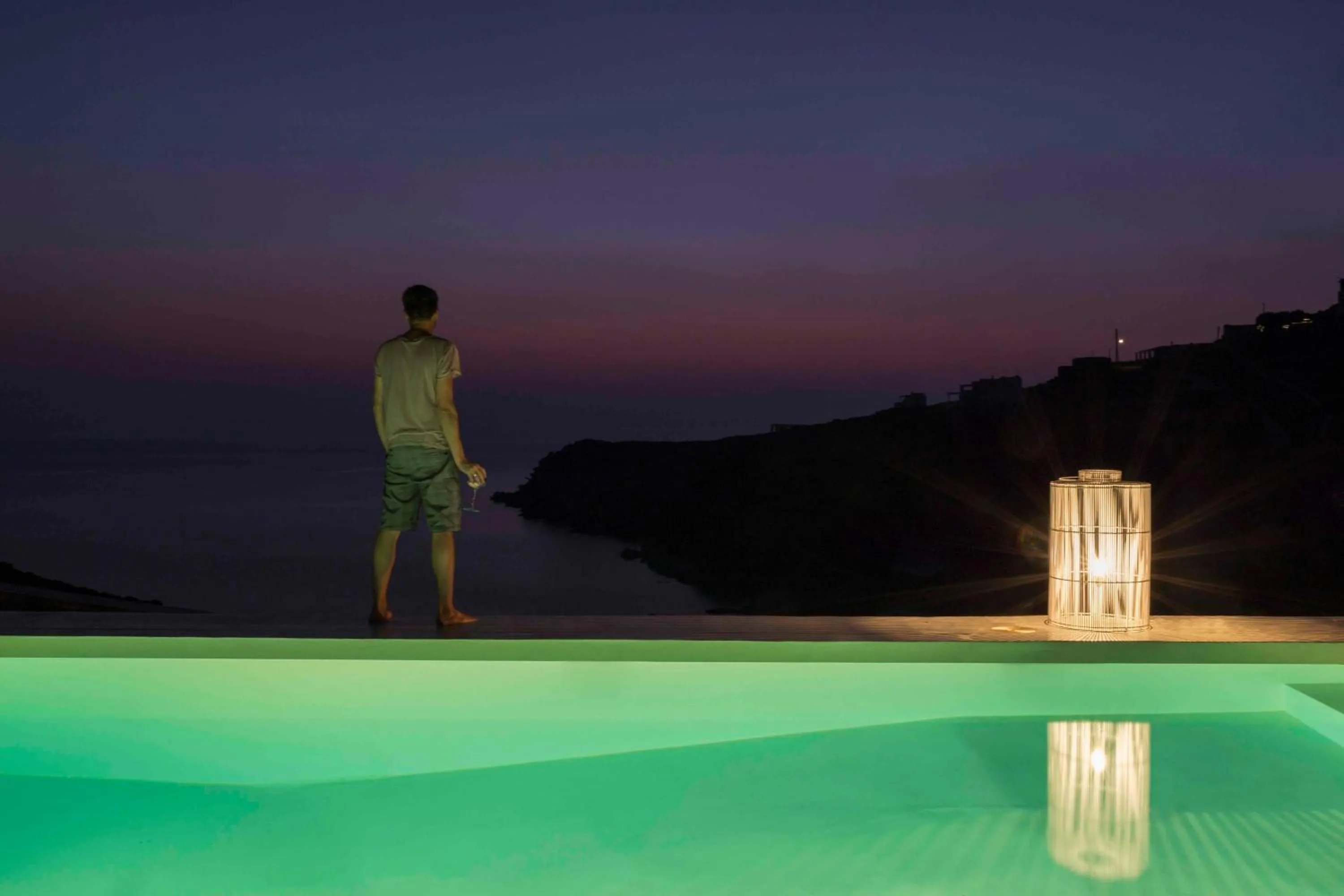 Night in Phos Villas Tinos