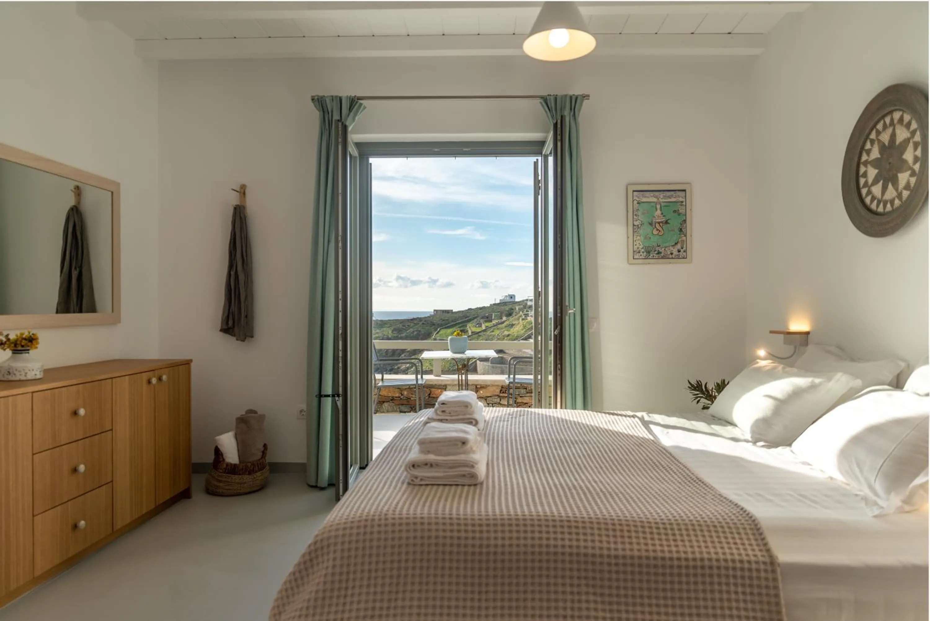 Bed in Phos Villas Tinos