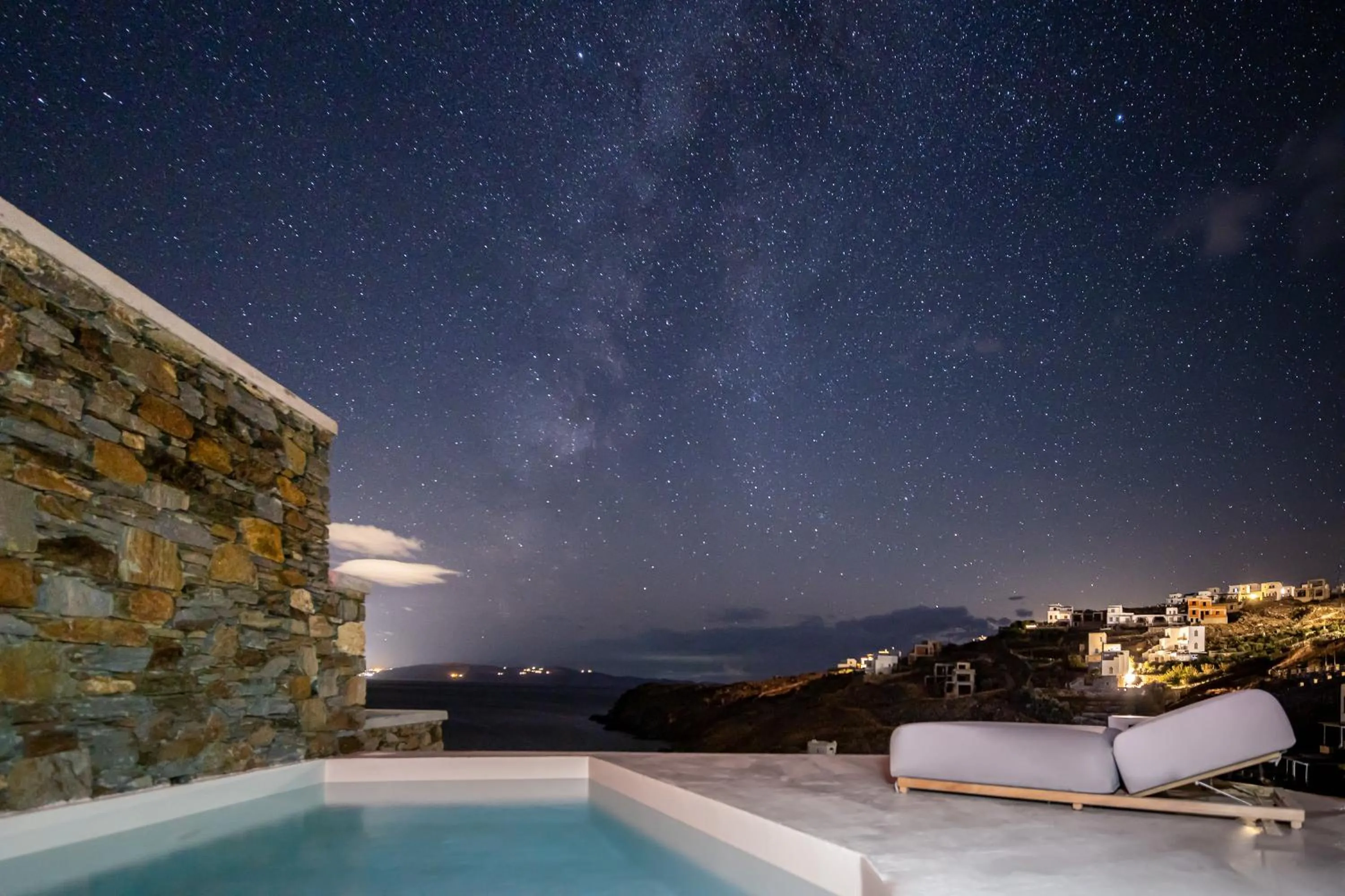 Night in Phos Villas Tinos
