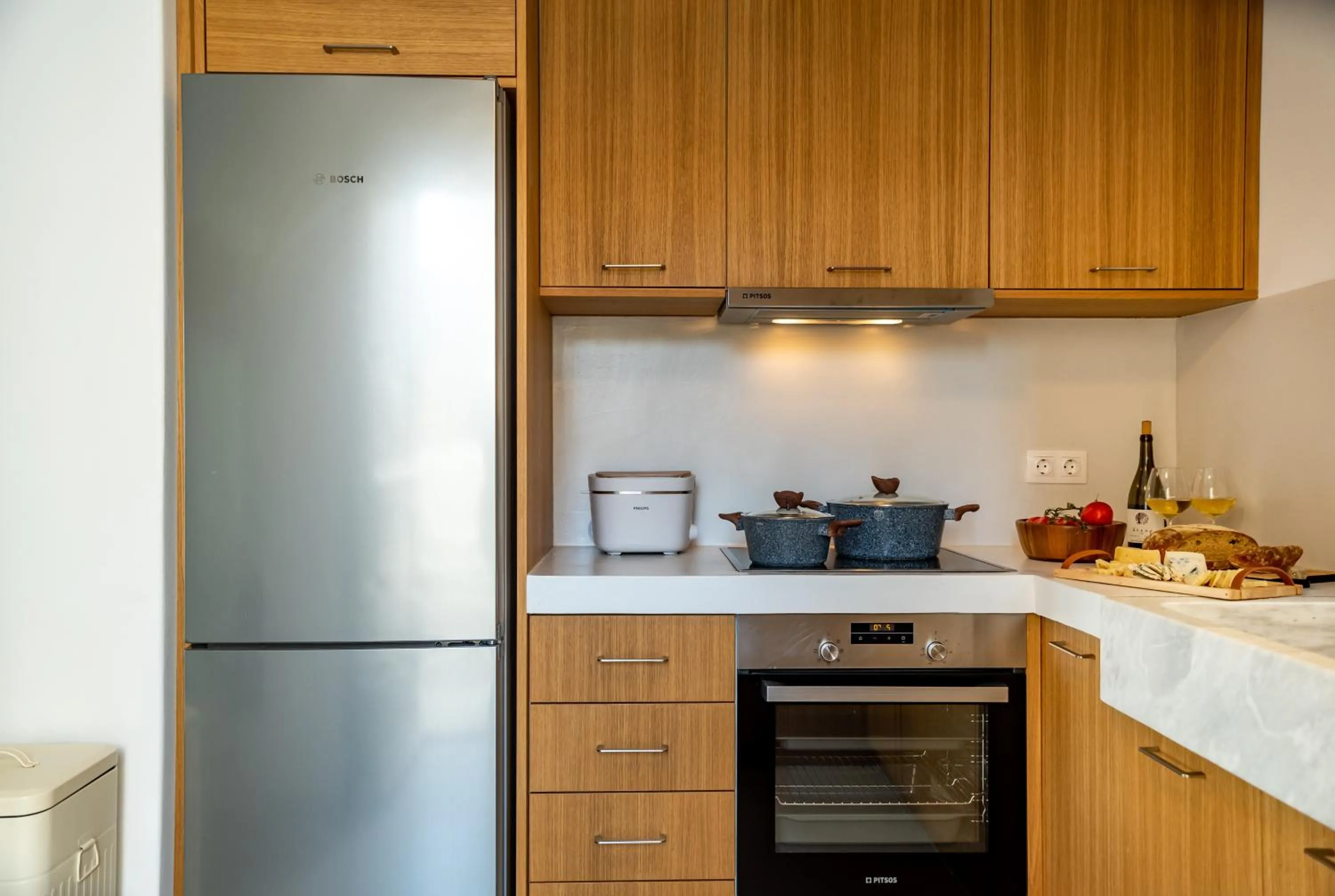 Kitchen or kitchenette in Phos Villas Tinos