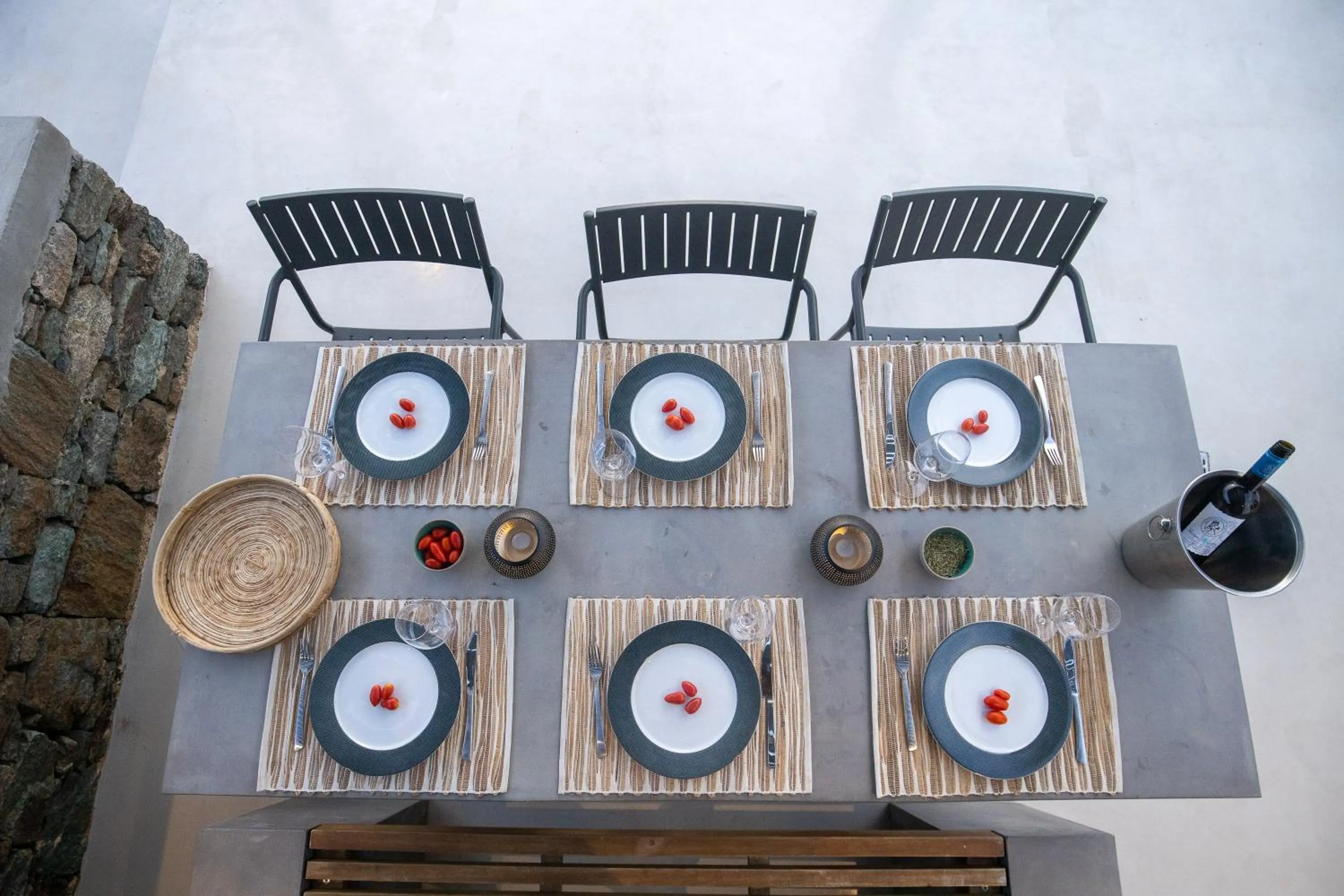 Patio in Phos Villas Tinos