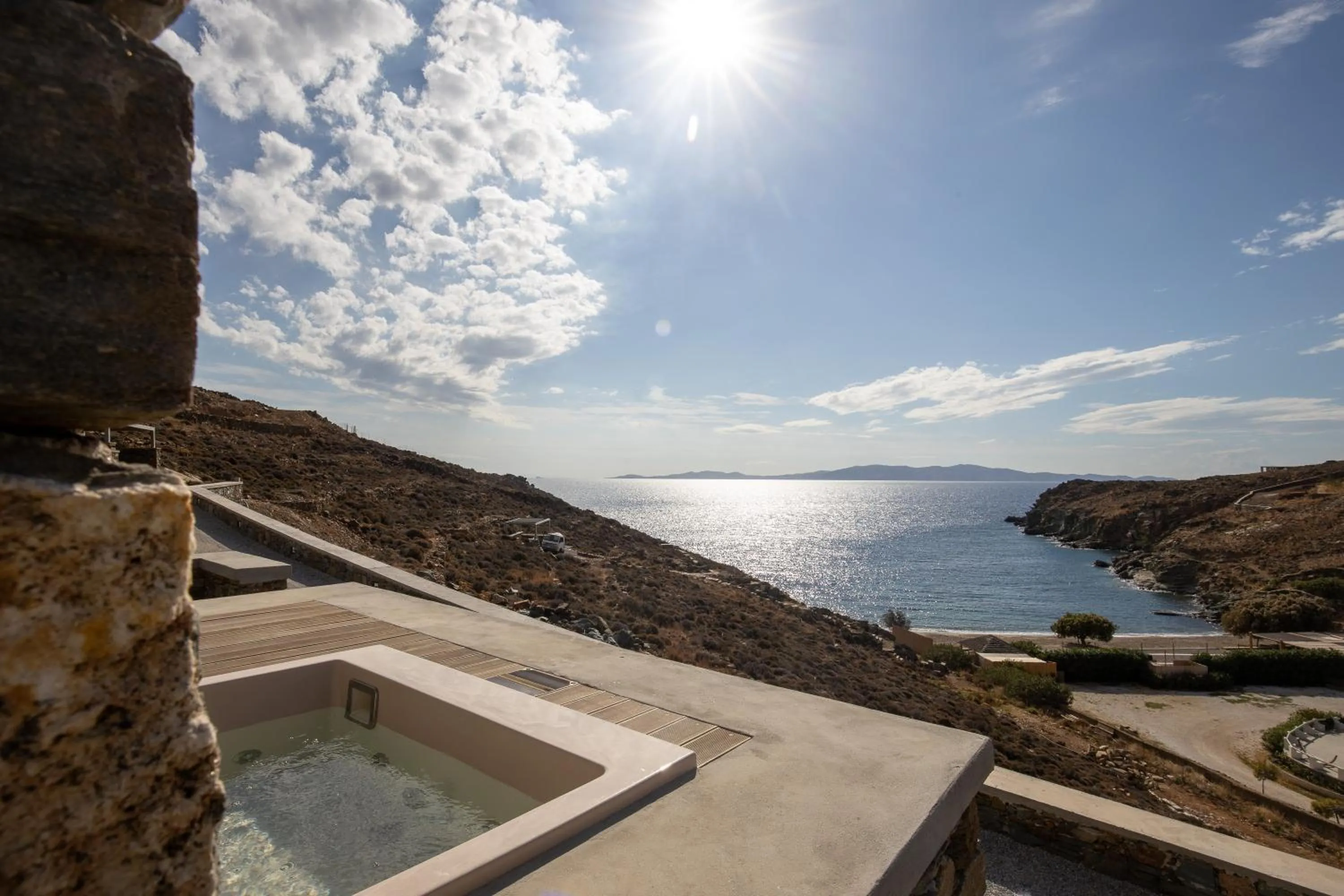 Natural landscape in Phos Villas Tinos