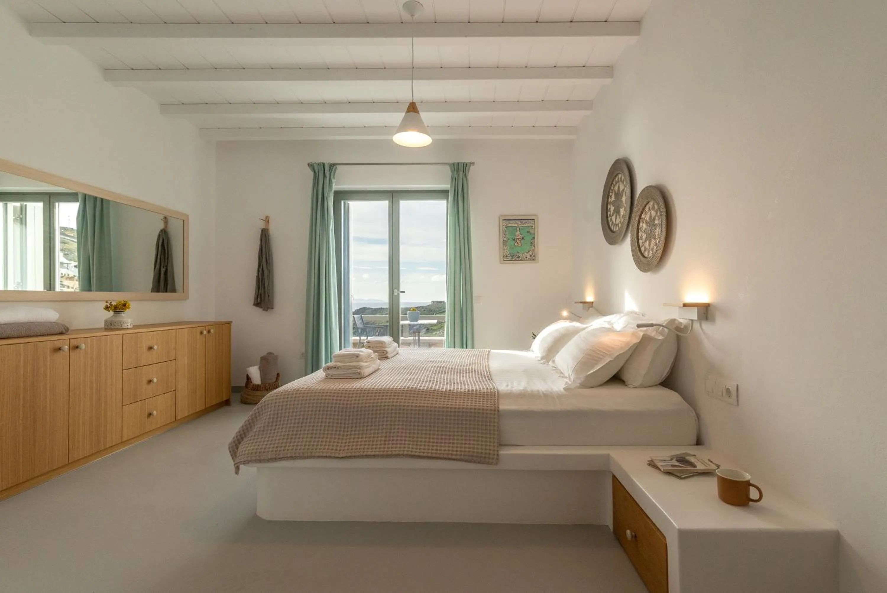 Bed in Phos Villas Tinos