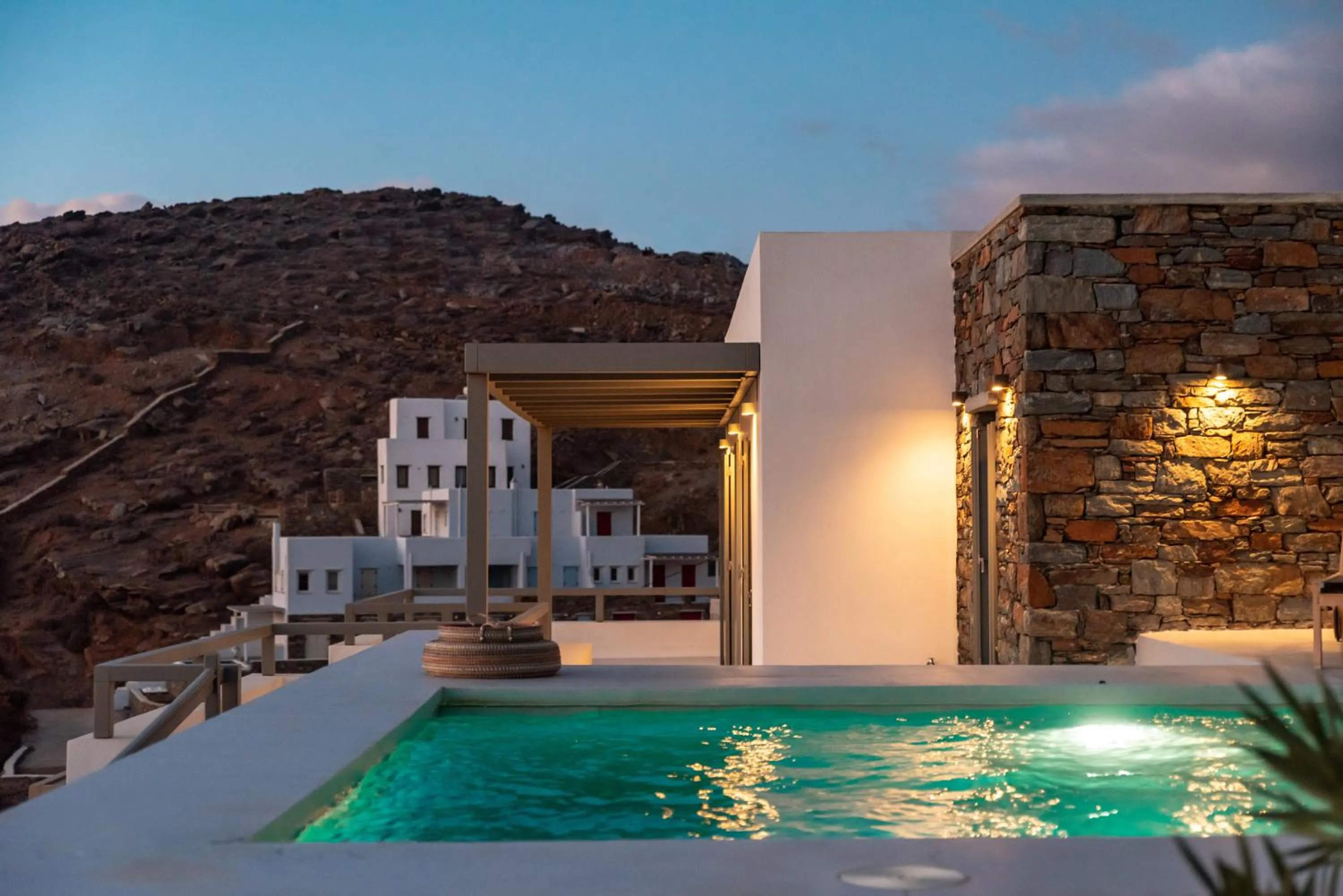 Natural landscape in Phos Villas Tinos