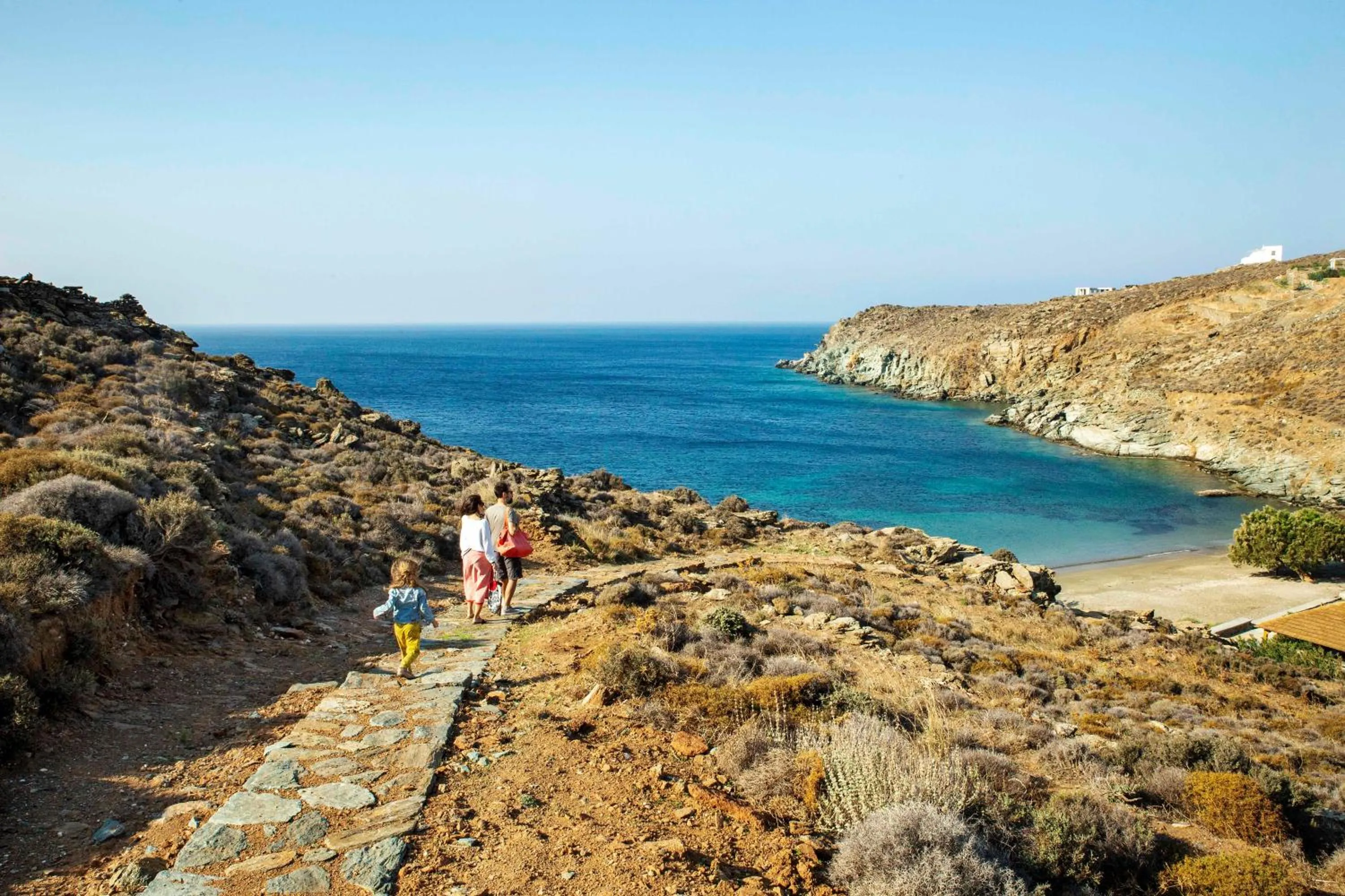 Beach in Phos Villas Tinos