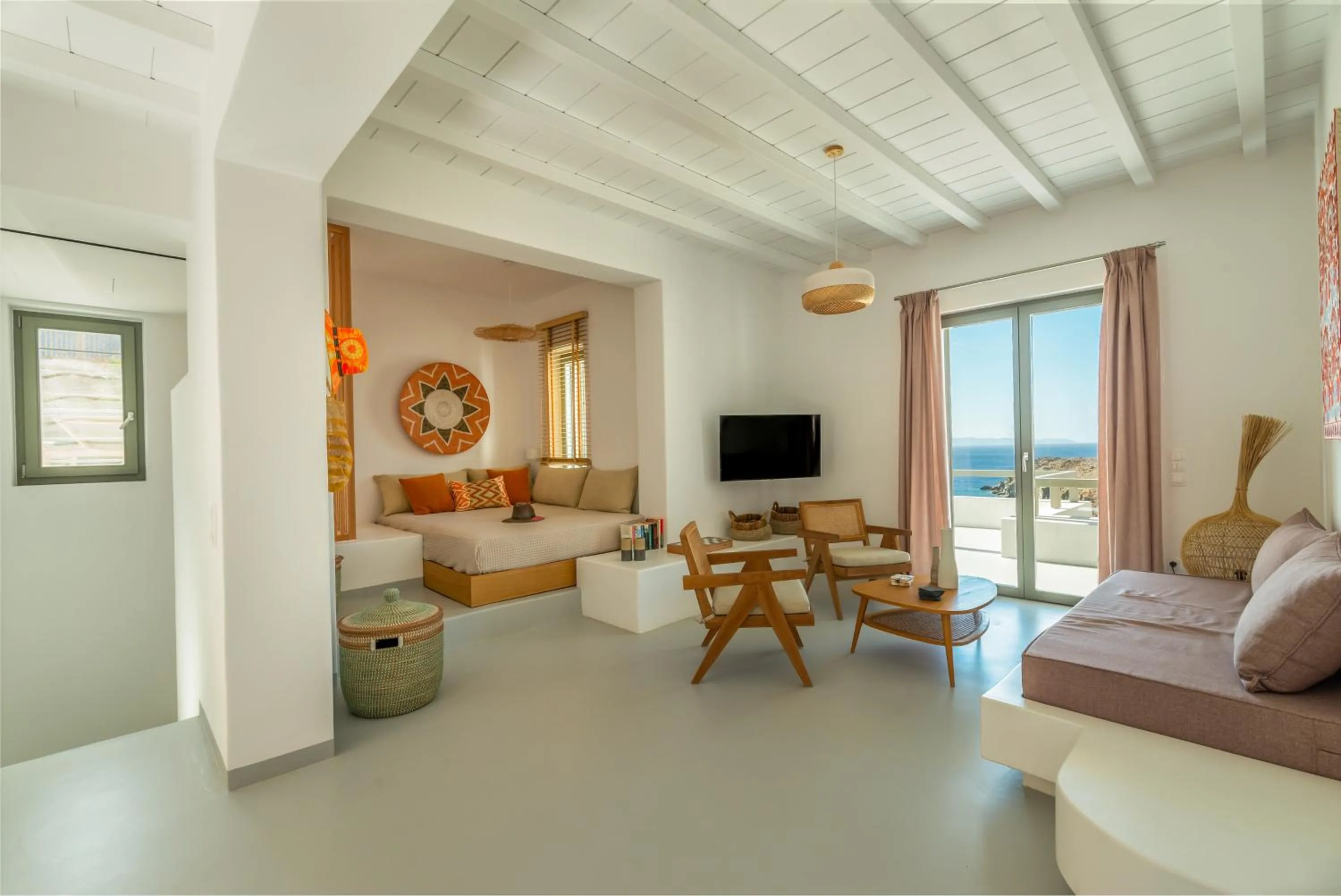 Living room in Phos Villas Tinos