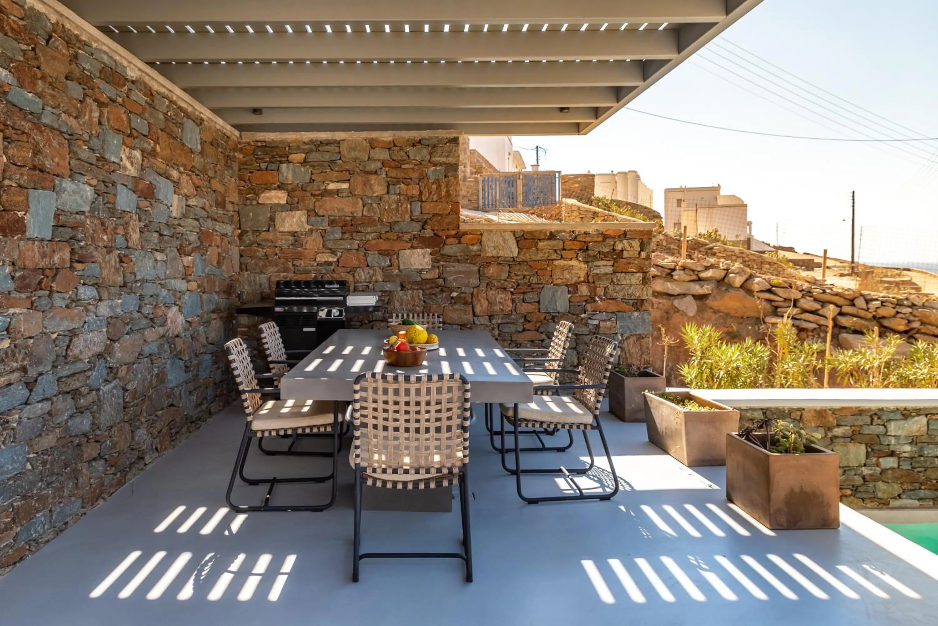 BBQ facilities in Phos Villas Tinos
