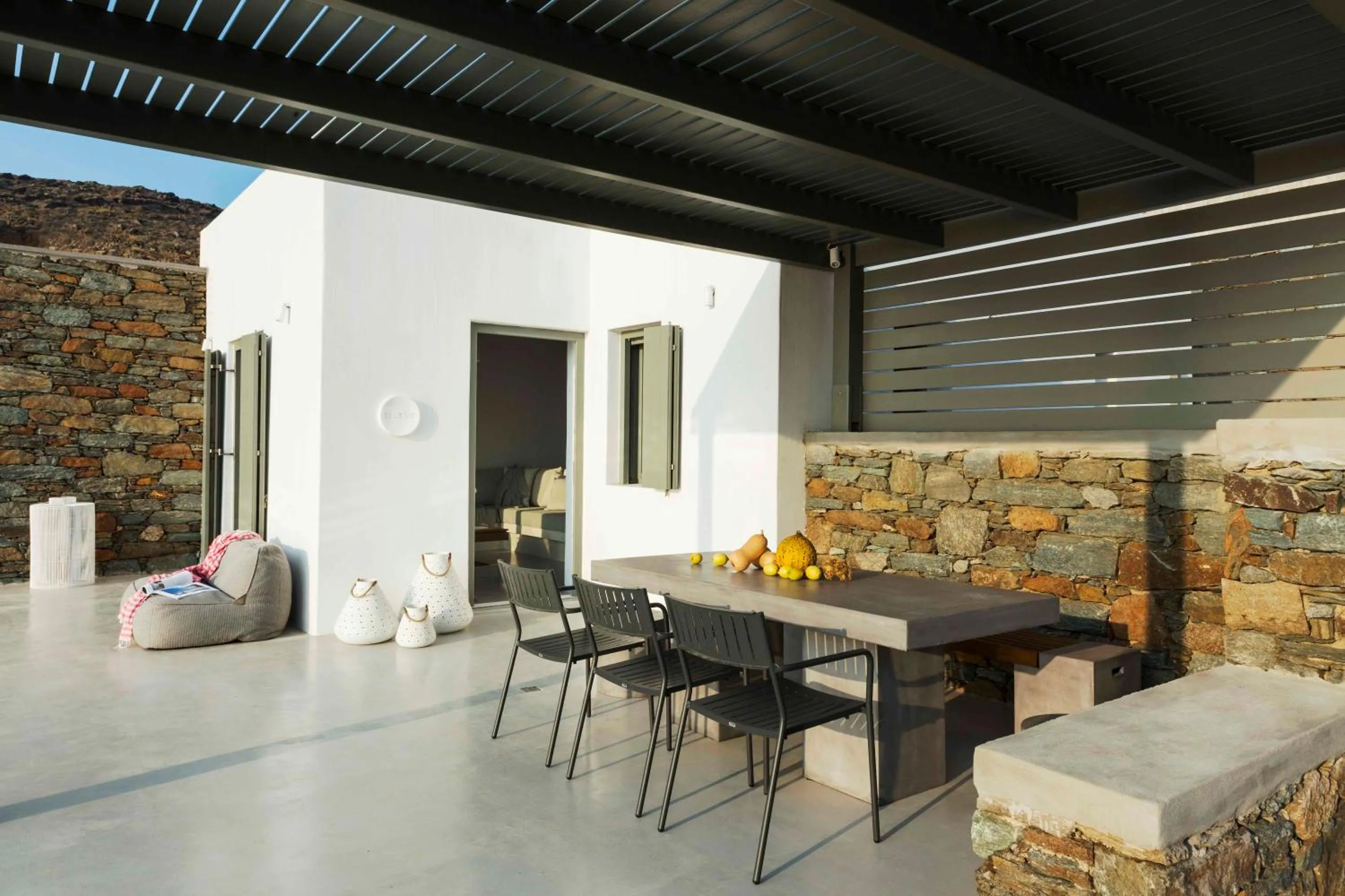 Balcony/Terrace in Phos Villas Tinos