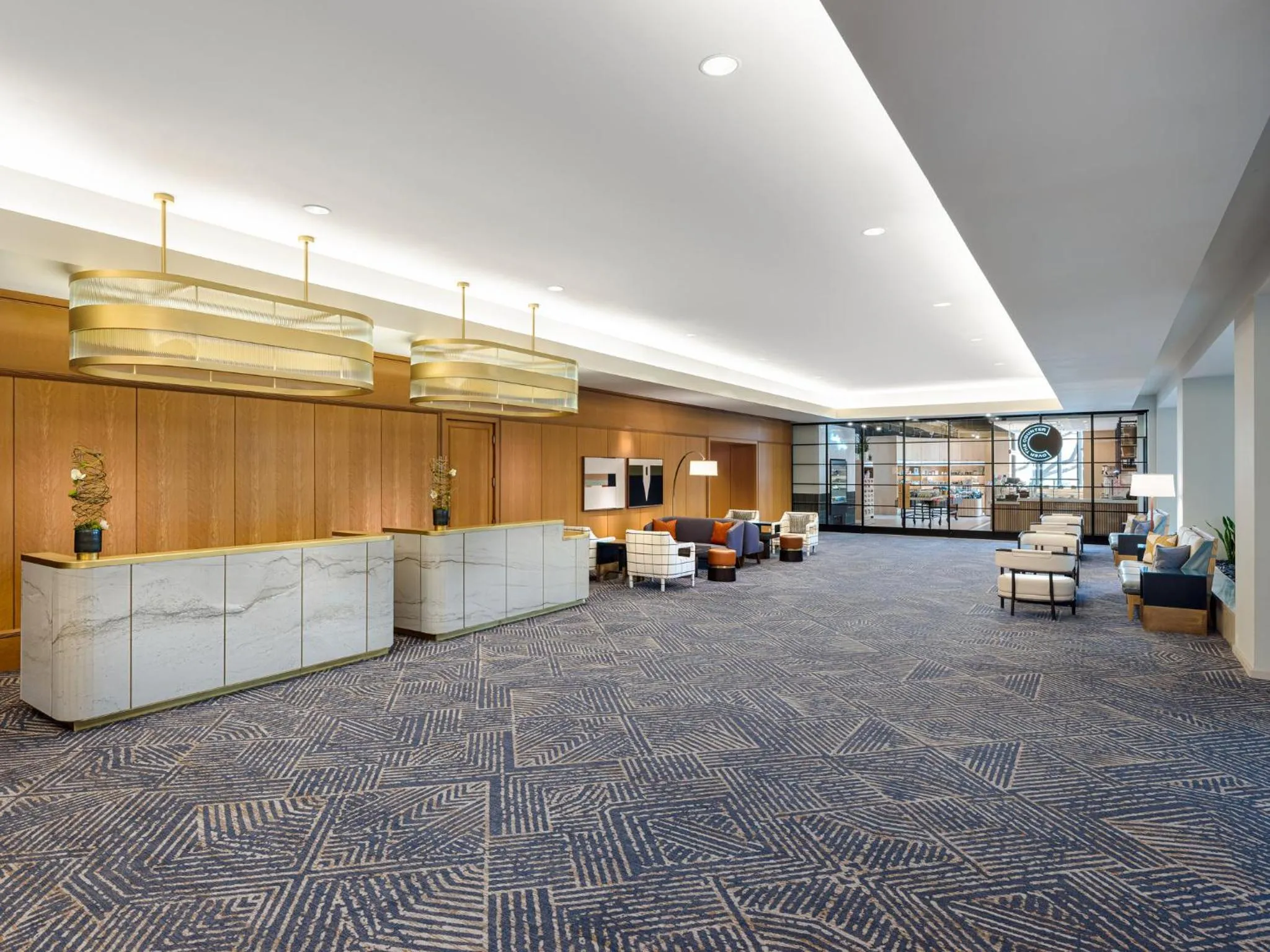 Lobby or reception in Omni Las Colinas Hotel