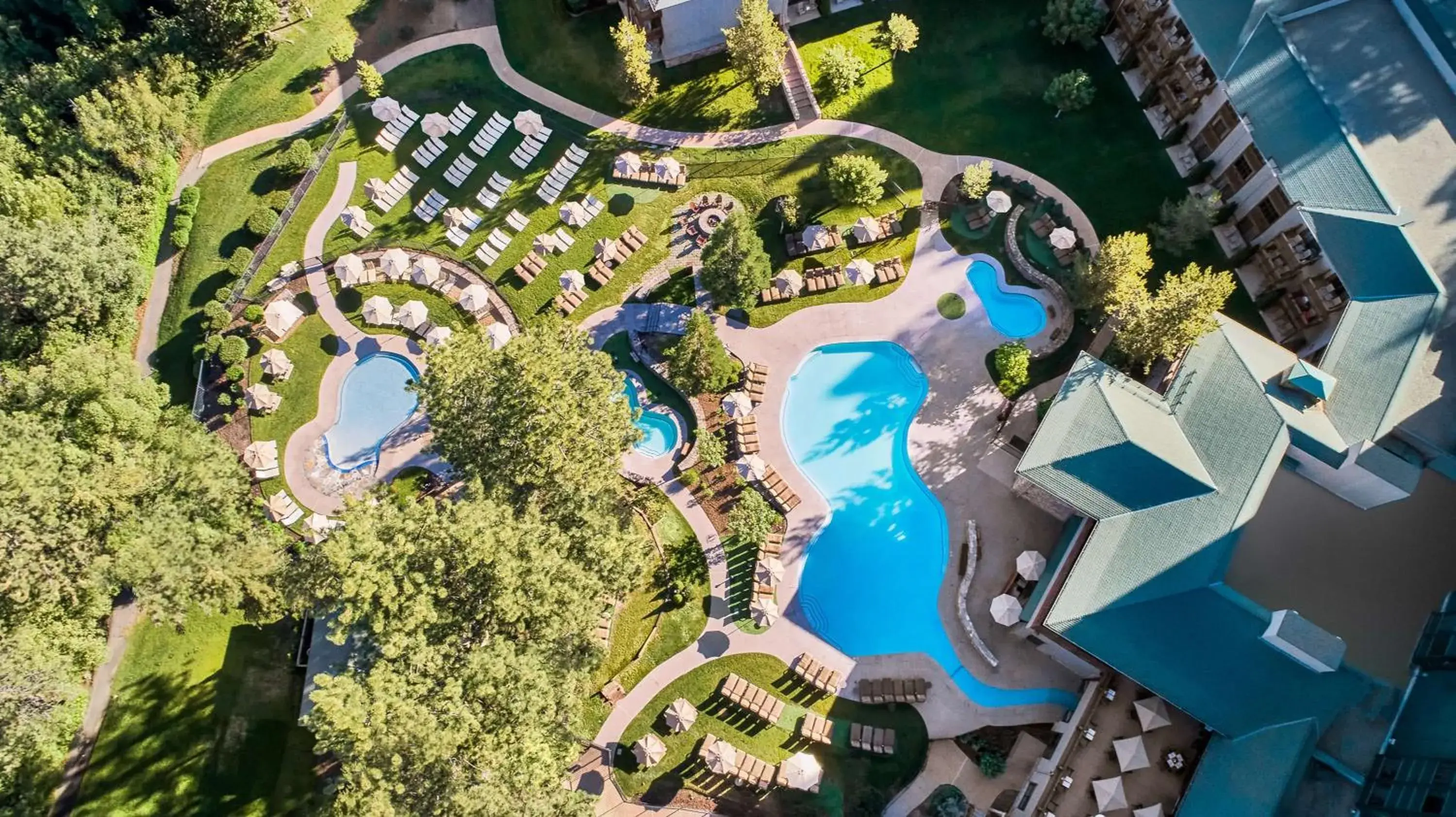 Swimming pool in Hyatt Regency Lake Tahoe Resort, Spa & Casino Swimming pool in Hyatt Regency Lake Tahoe Resort, Spa & Casino