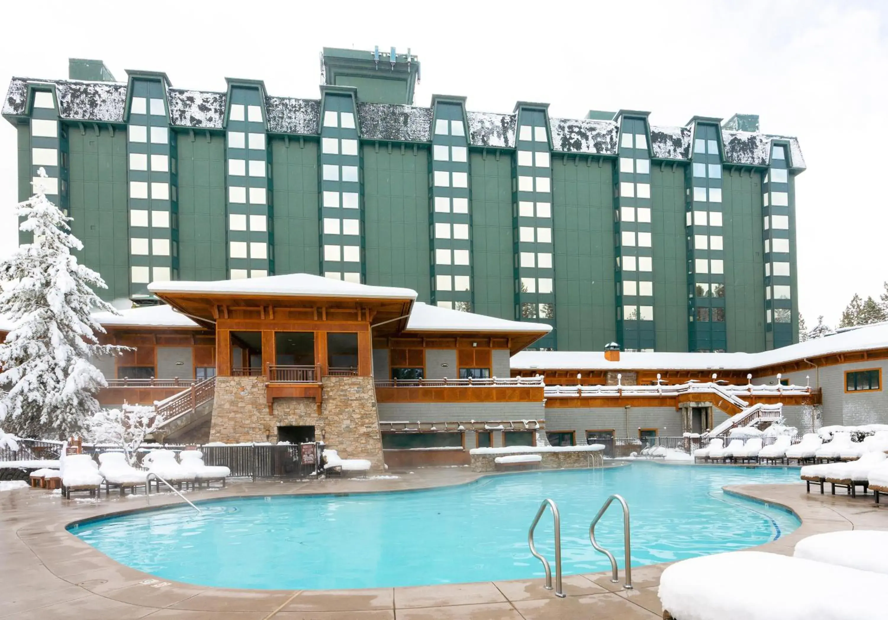Swimming pool in Hyatt Regency Lake Tahoe Resort, Spa & Casino Swimming pool in Hyatt Regency Lake Tahoe Resort, Spa & Casino