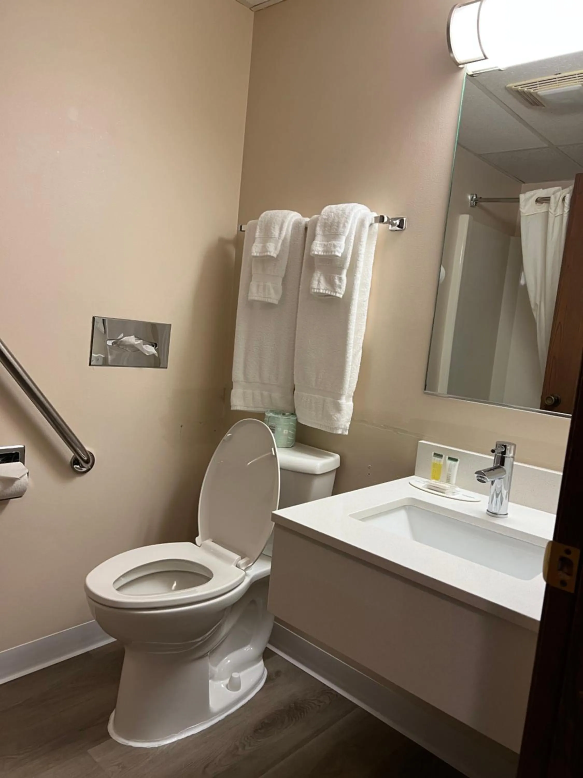 Toilet in Super 8 by Wyndham Superior WI
