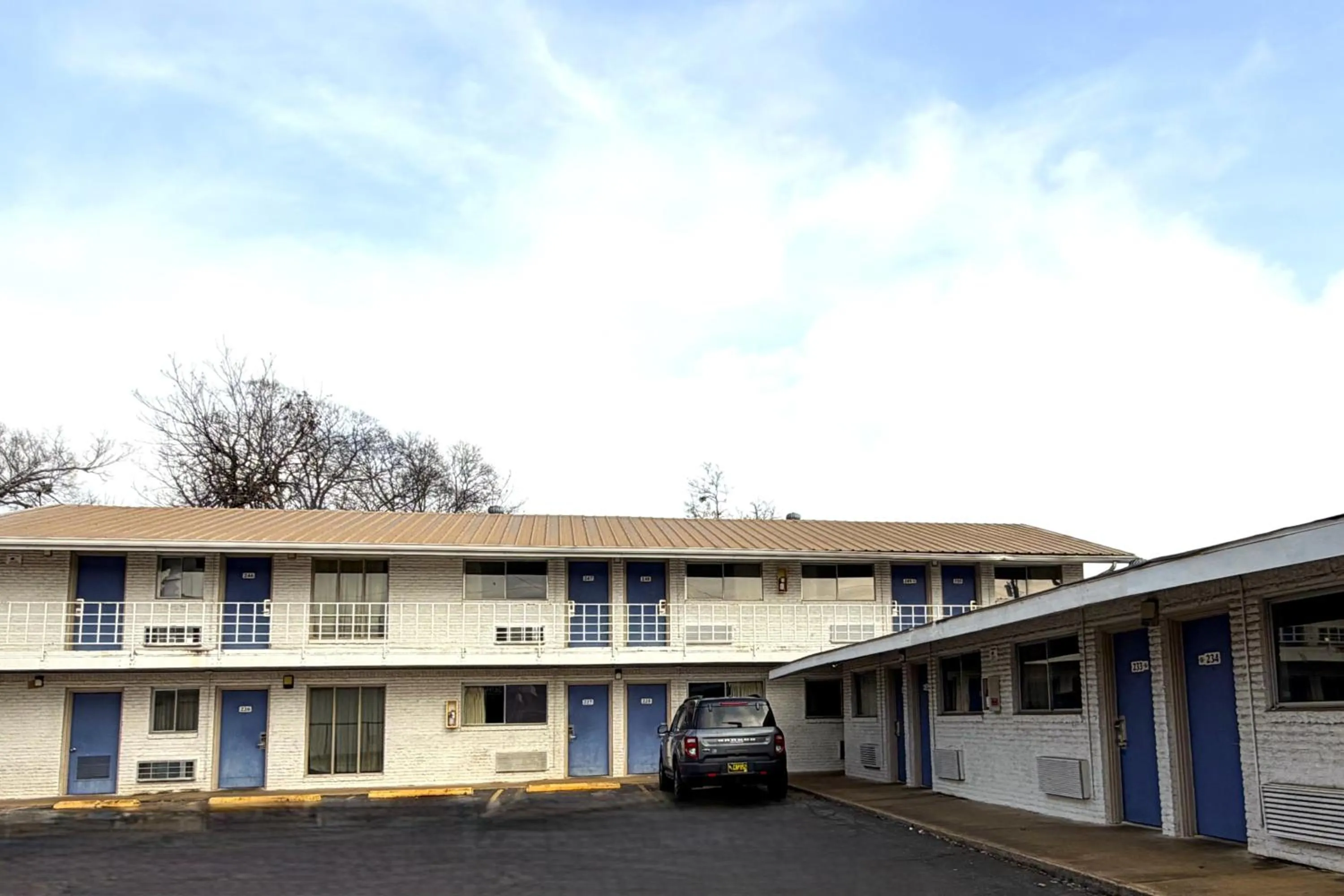Facade/entrance in Trade Wind Motel Jacksonville TX US 69