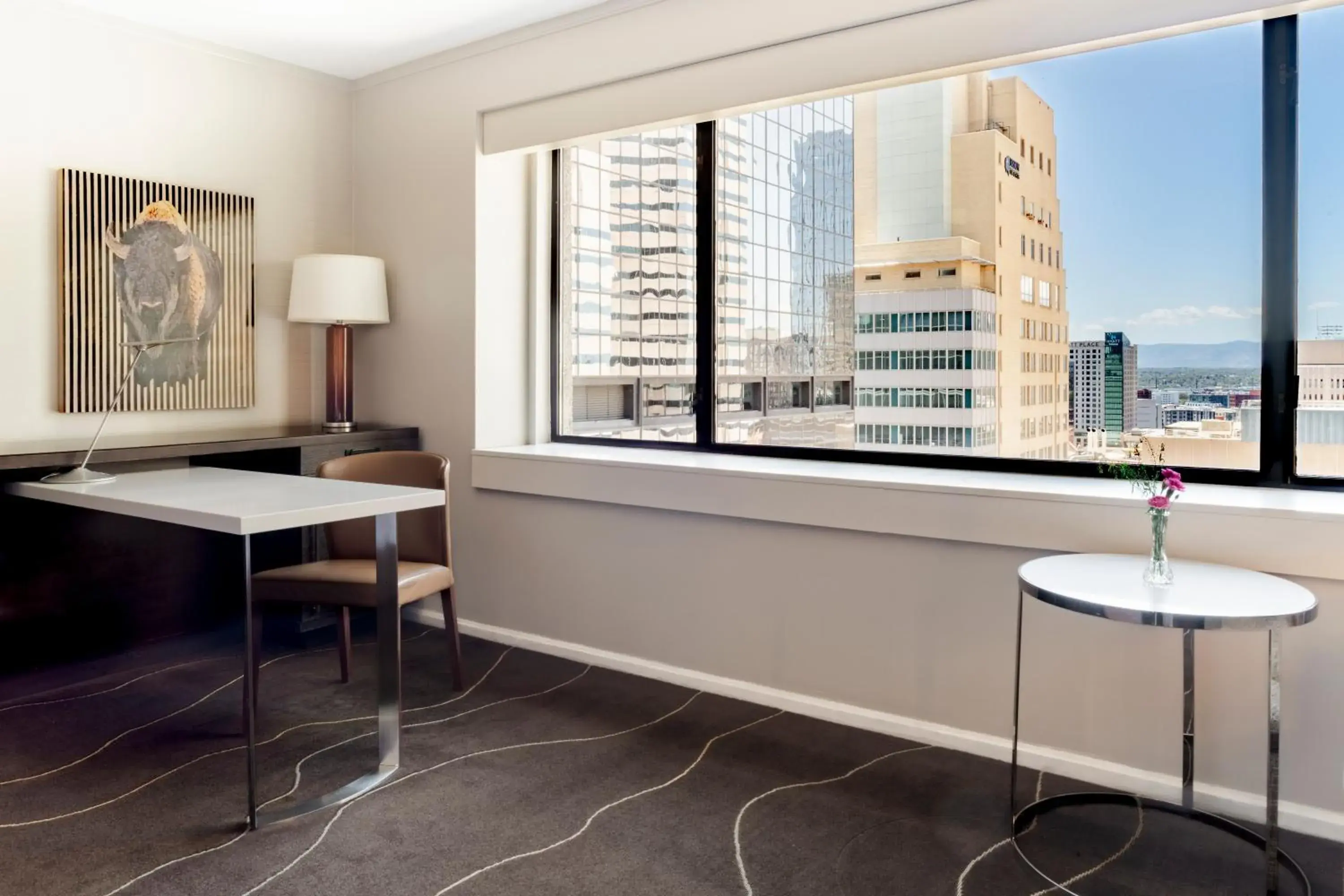 Mountain view in Grand Hyatt Denver Mountain view in Grand Hyatt Denver