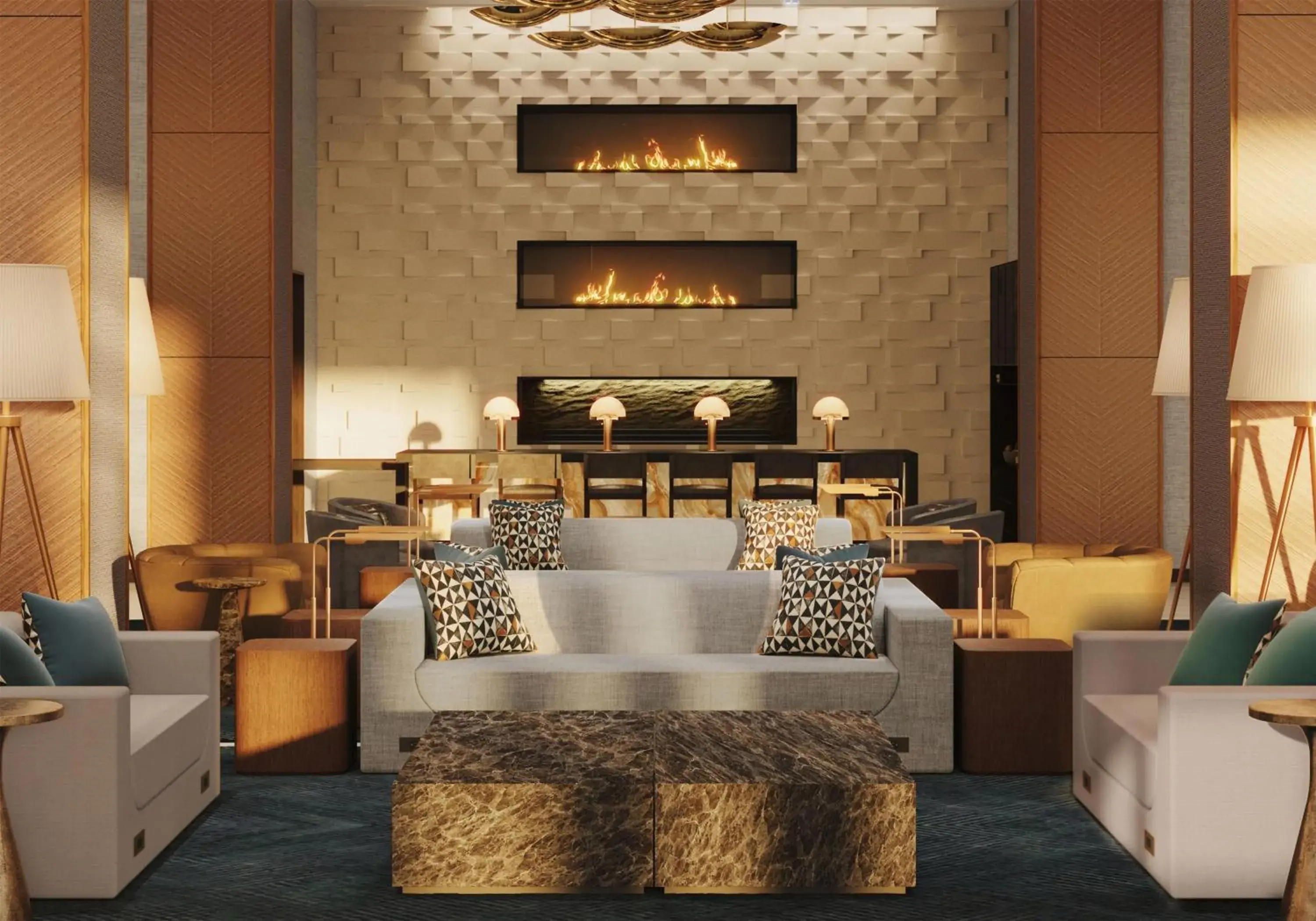 Lobby or reception in Grand Hyatt Denver Lobby or reception in Grand Hyatt Denver