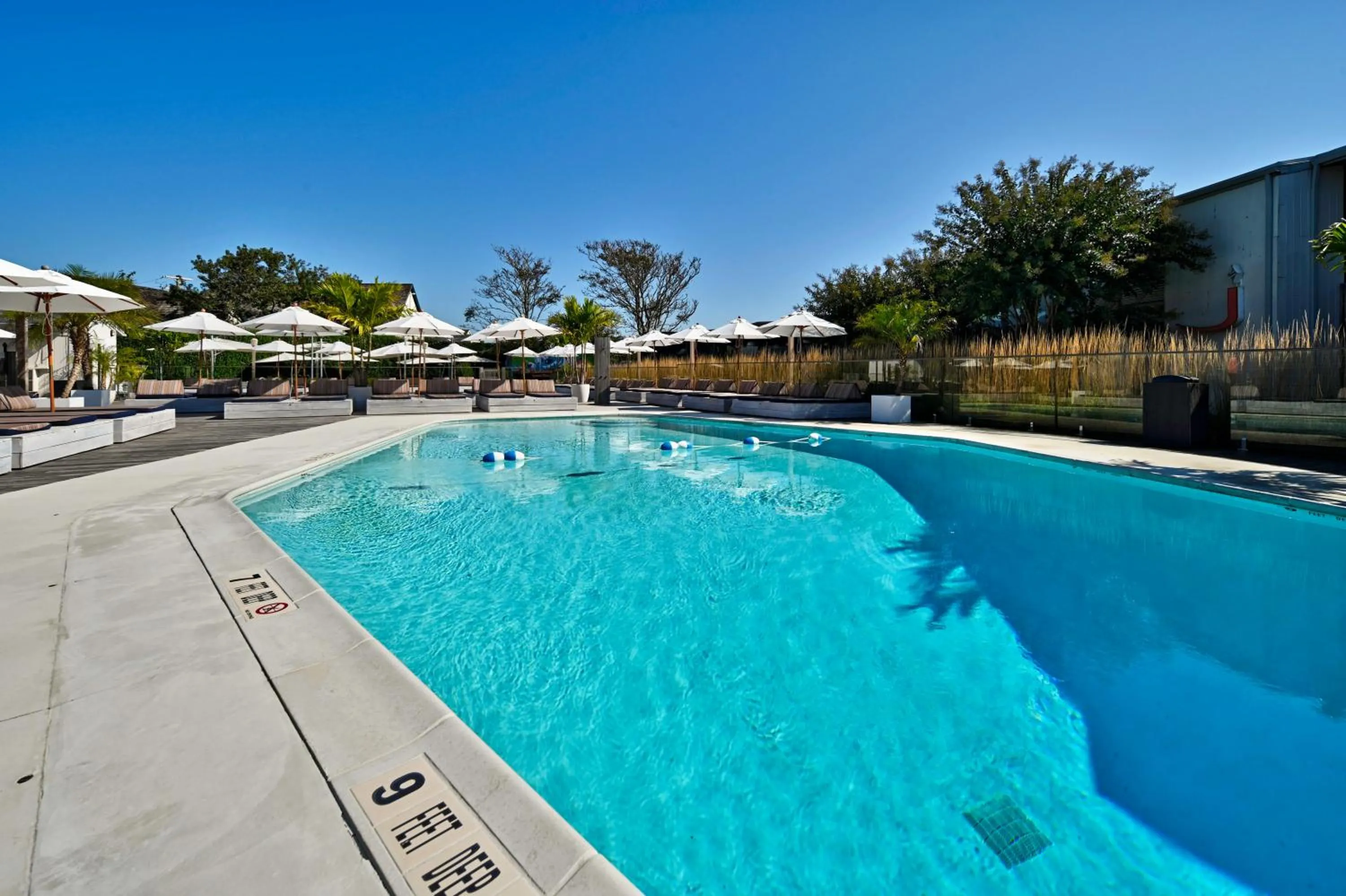 Swimming pool in The Montauk Beach House