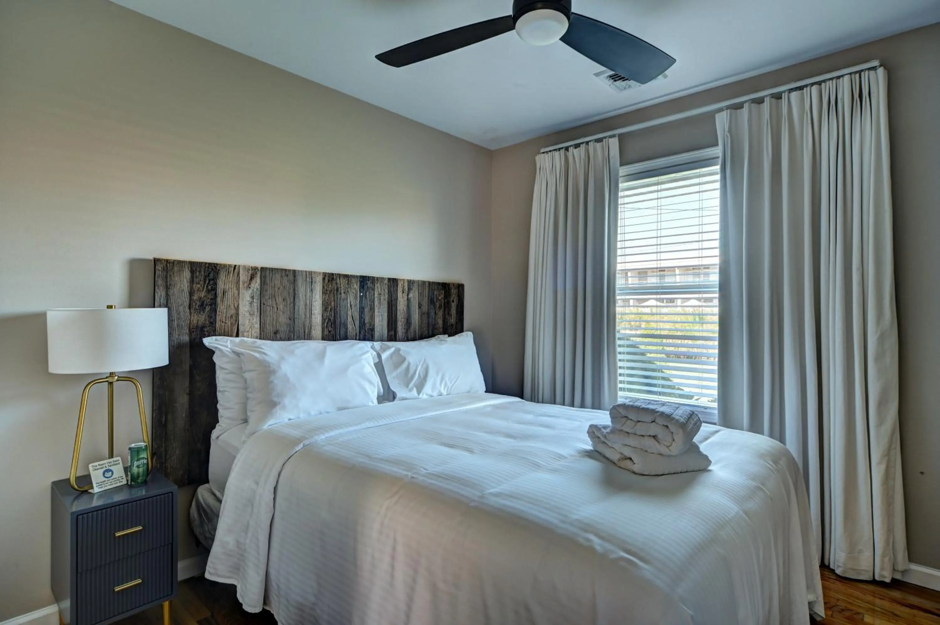 Bed in The Montauk Beach House