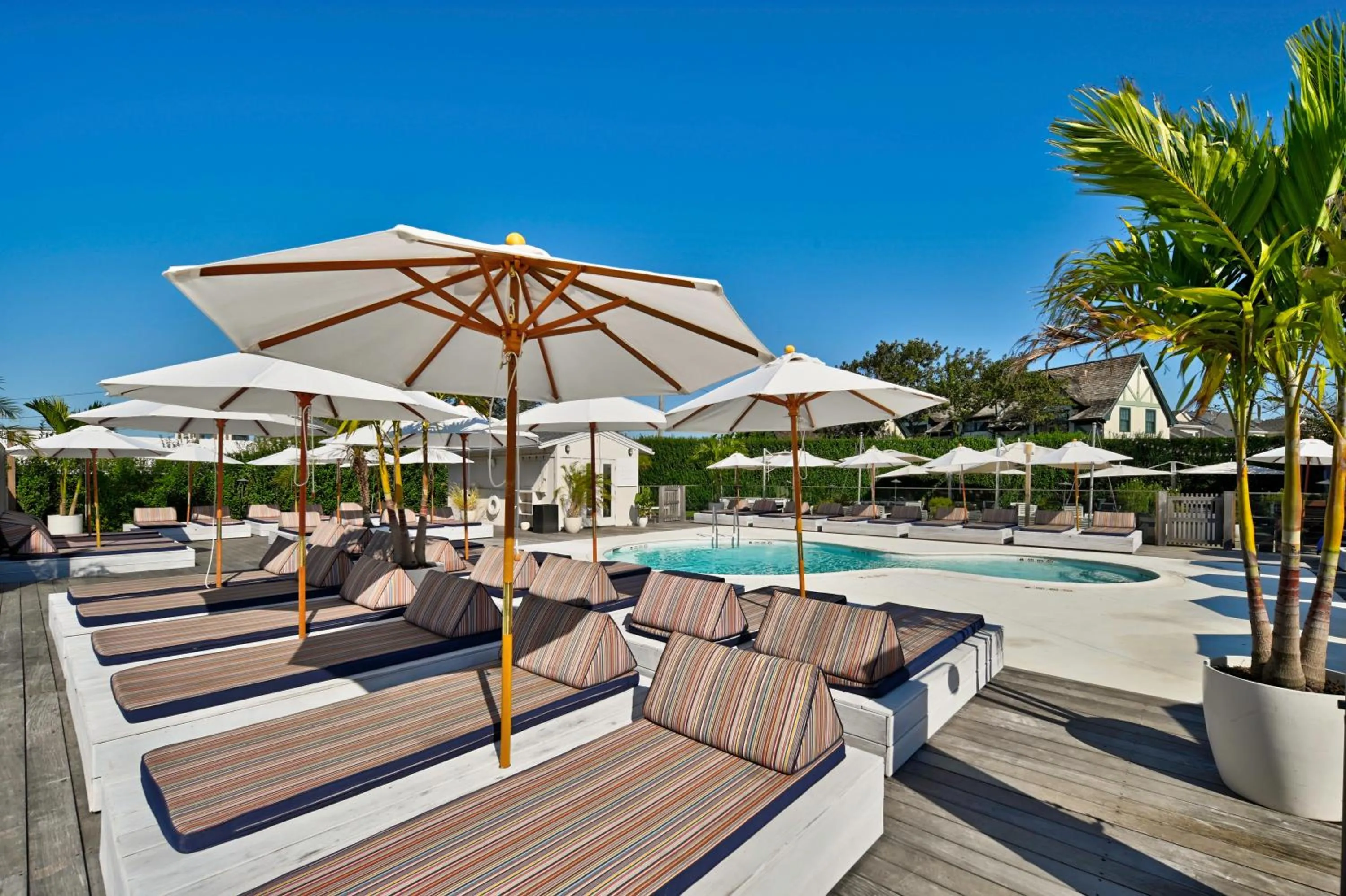 Swimming pool in The Montauk Beach House
