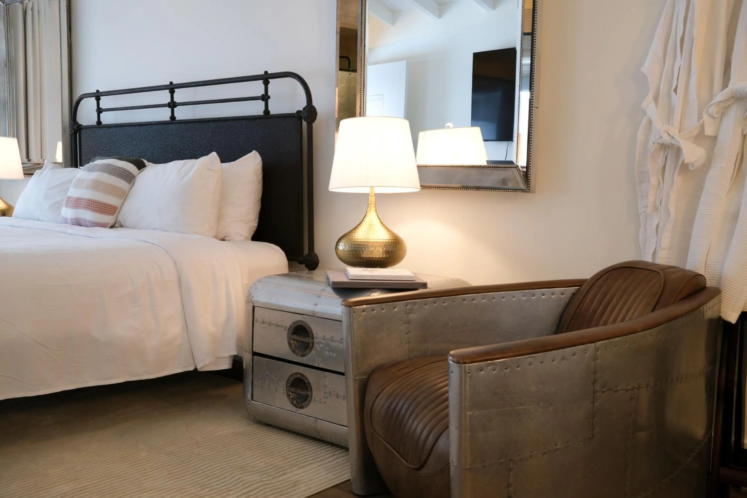 Bed in The Montauk Beach House