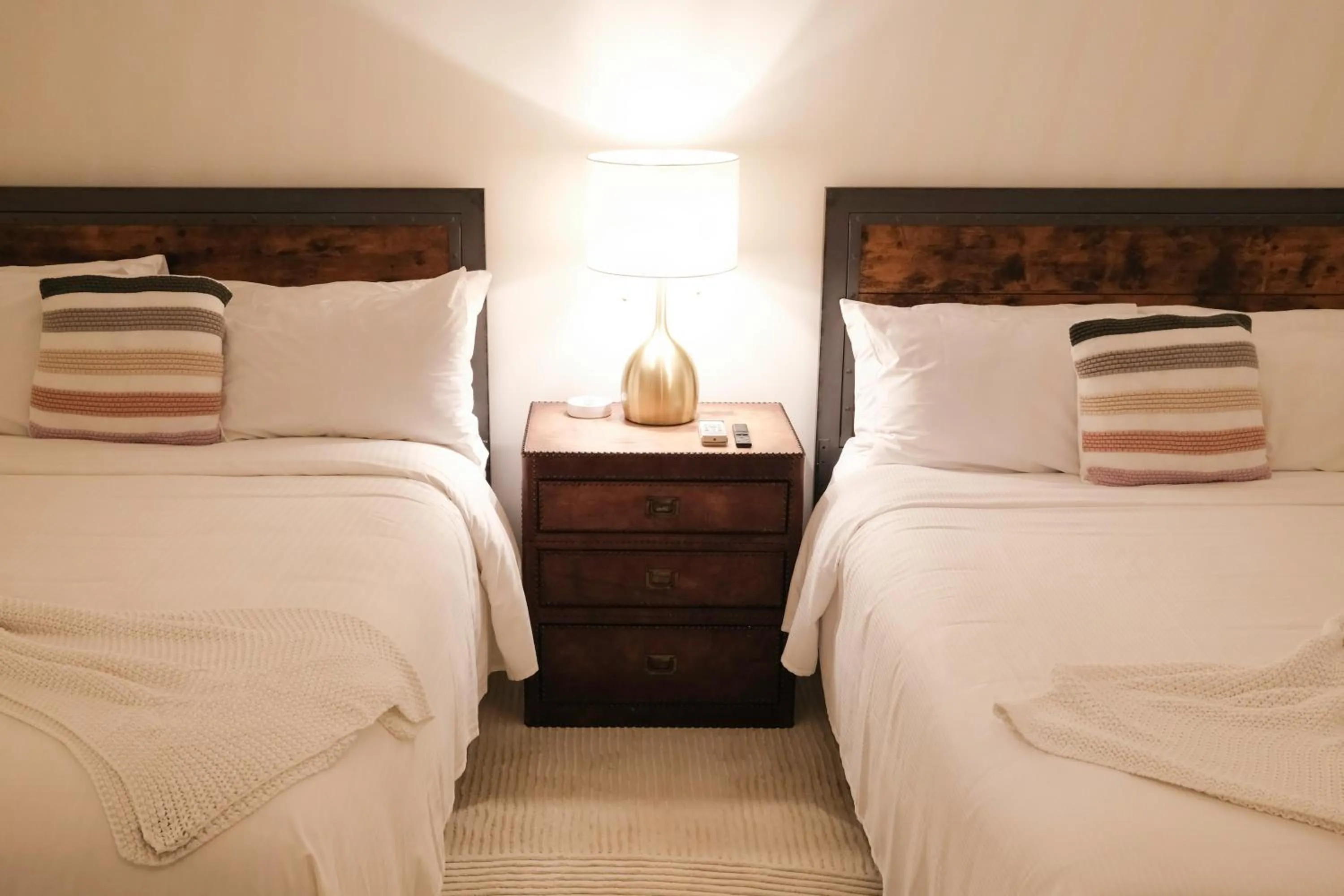 Bed in The Montauk Beach House