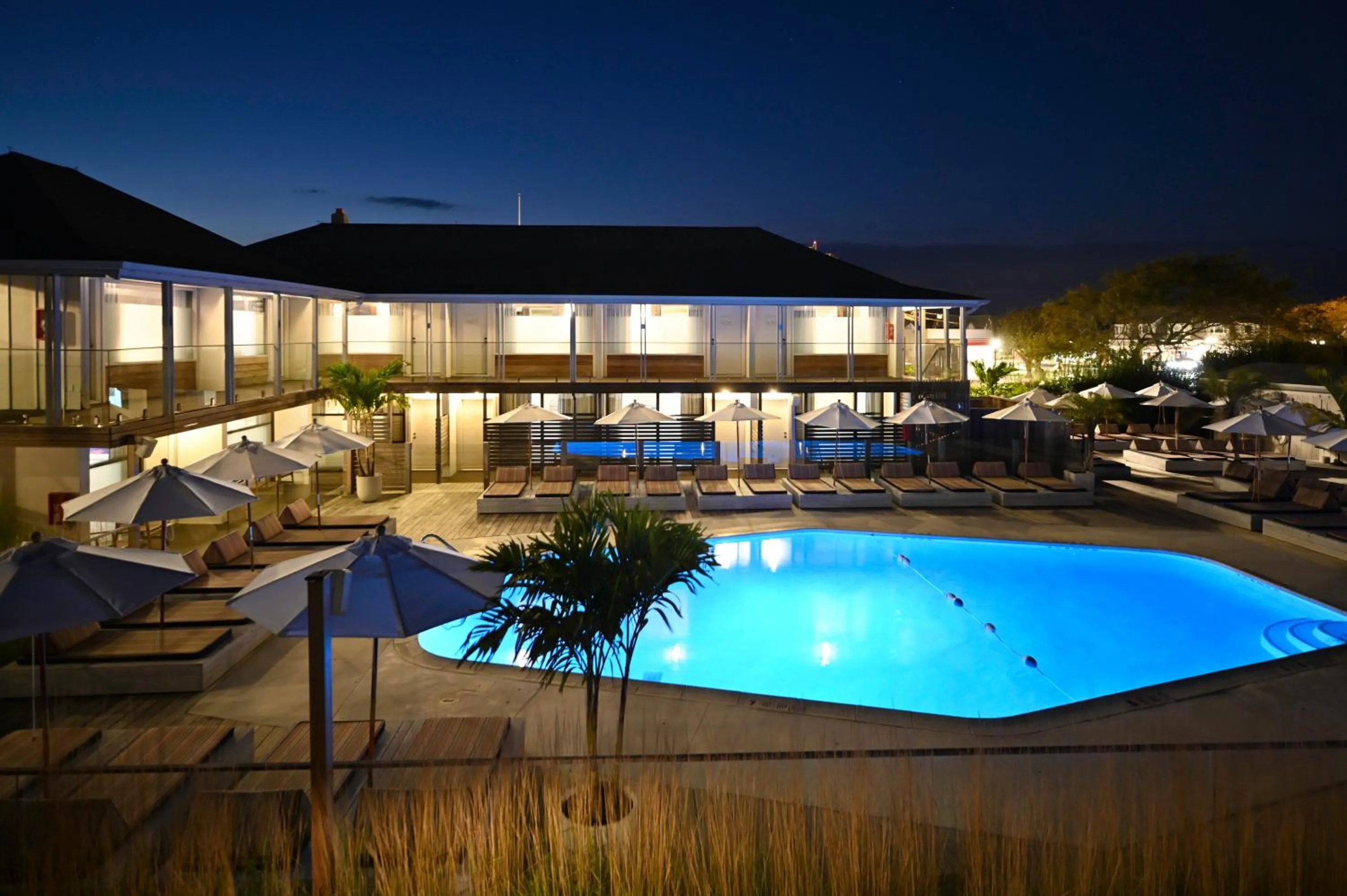 Swimming pool in The Montauk Beach House