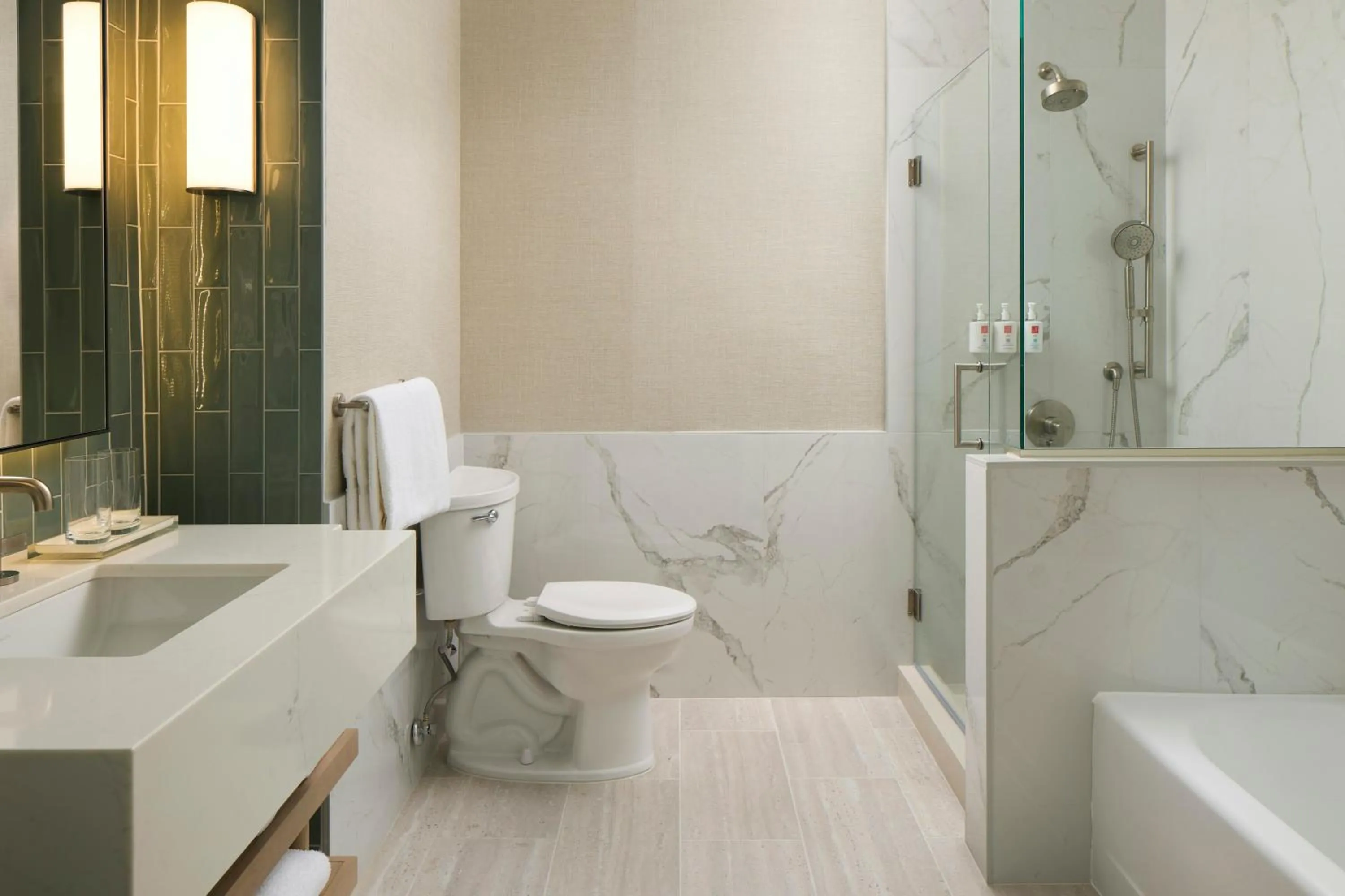 Shower in Loews Miami Beach Hotel