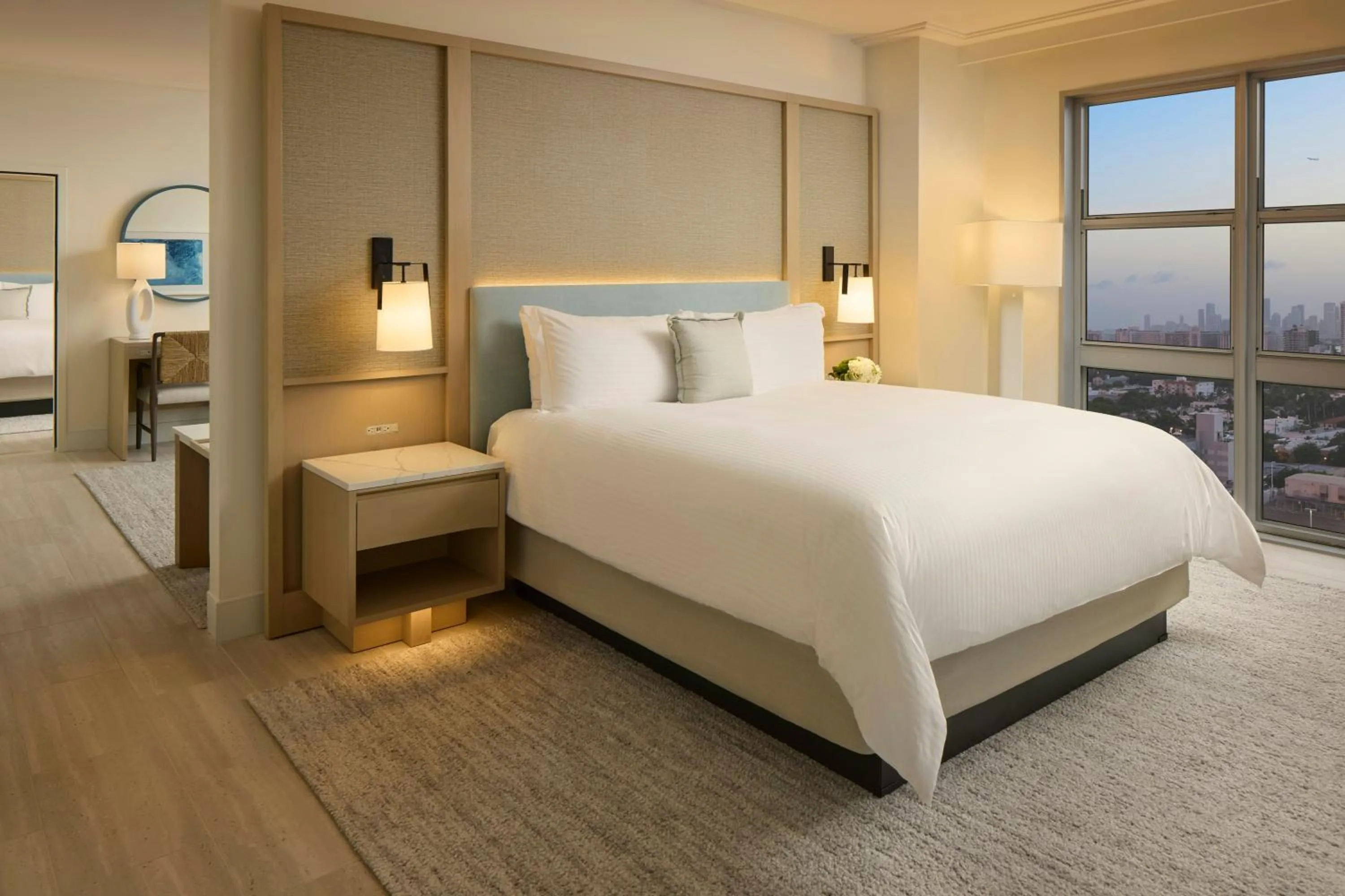 View (from property/room), Bed in Loews Miami Beach Hotel