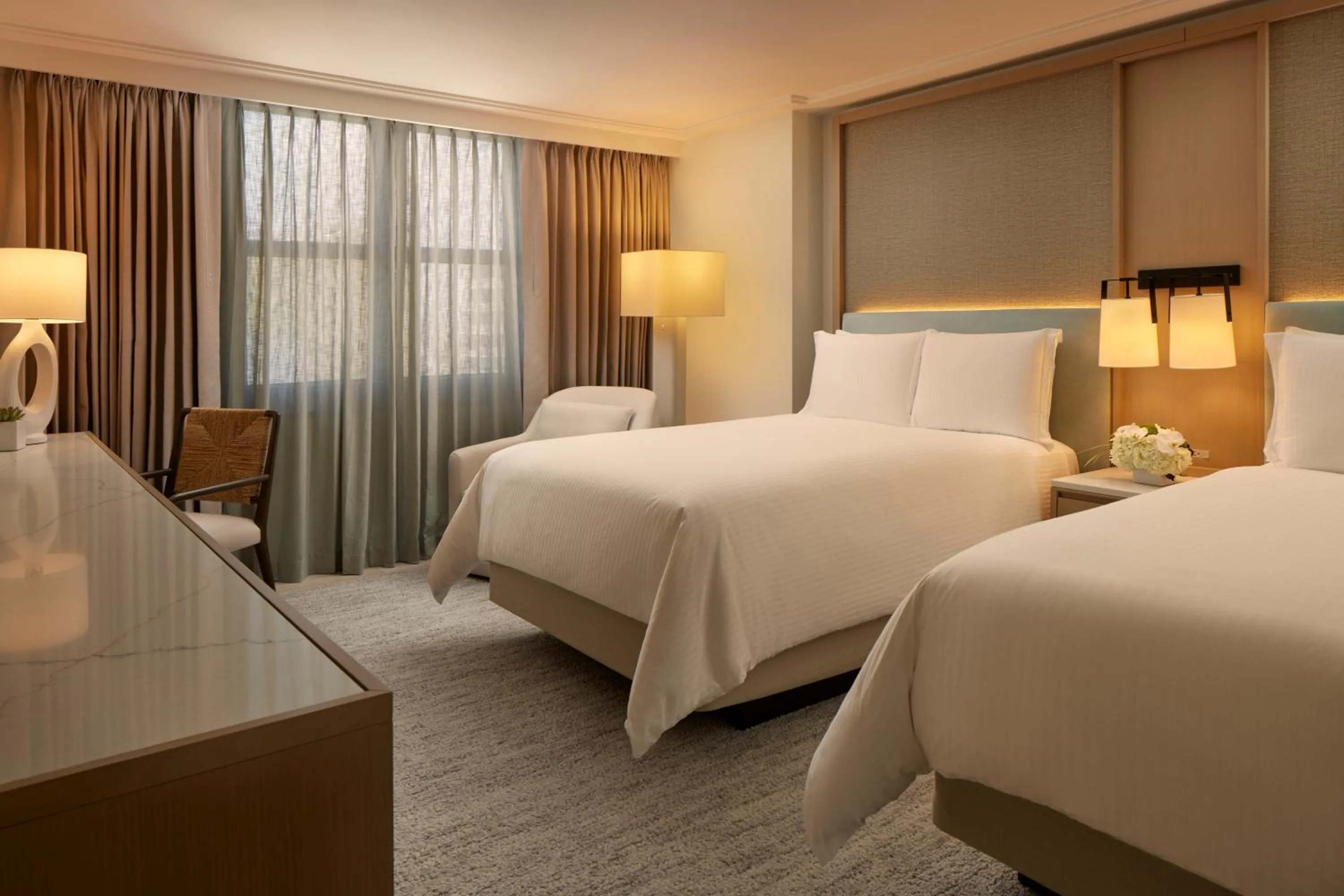 Bed in Loews Miami Beach Hotel