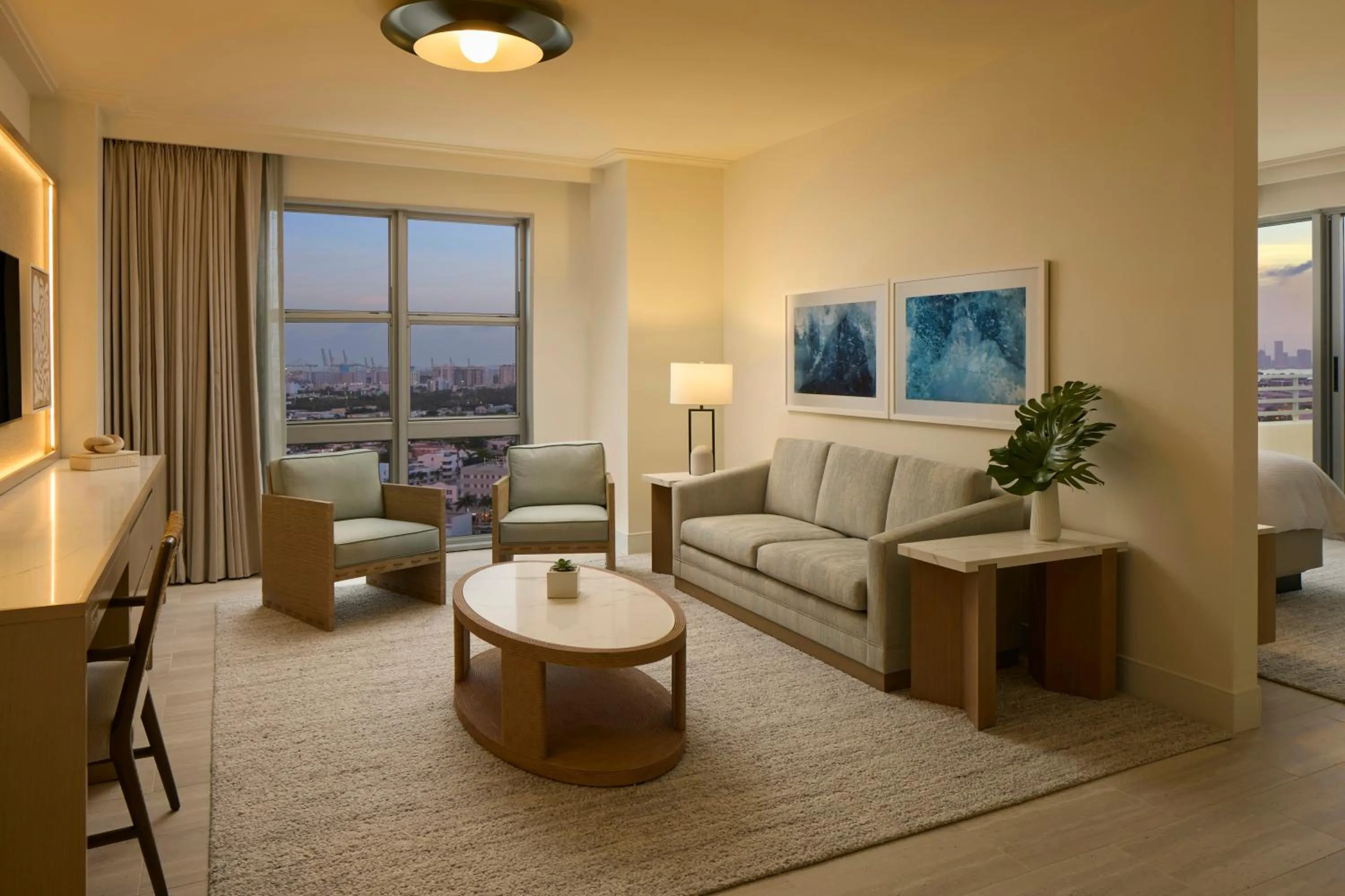 Living room in Loews Miami Beach Hotel