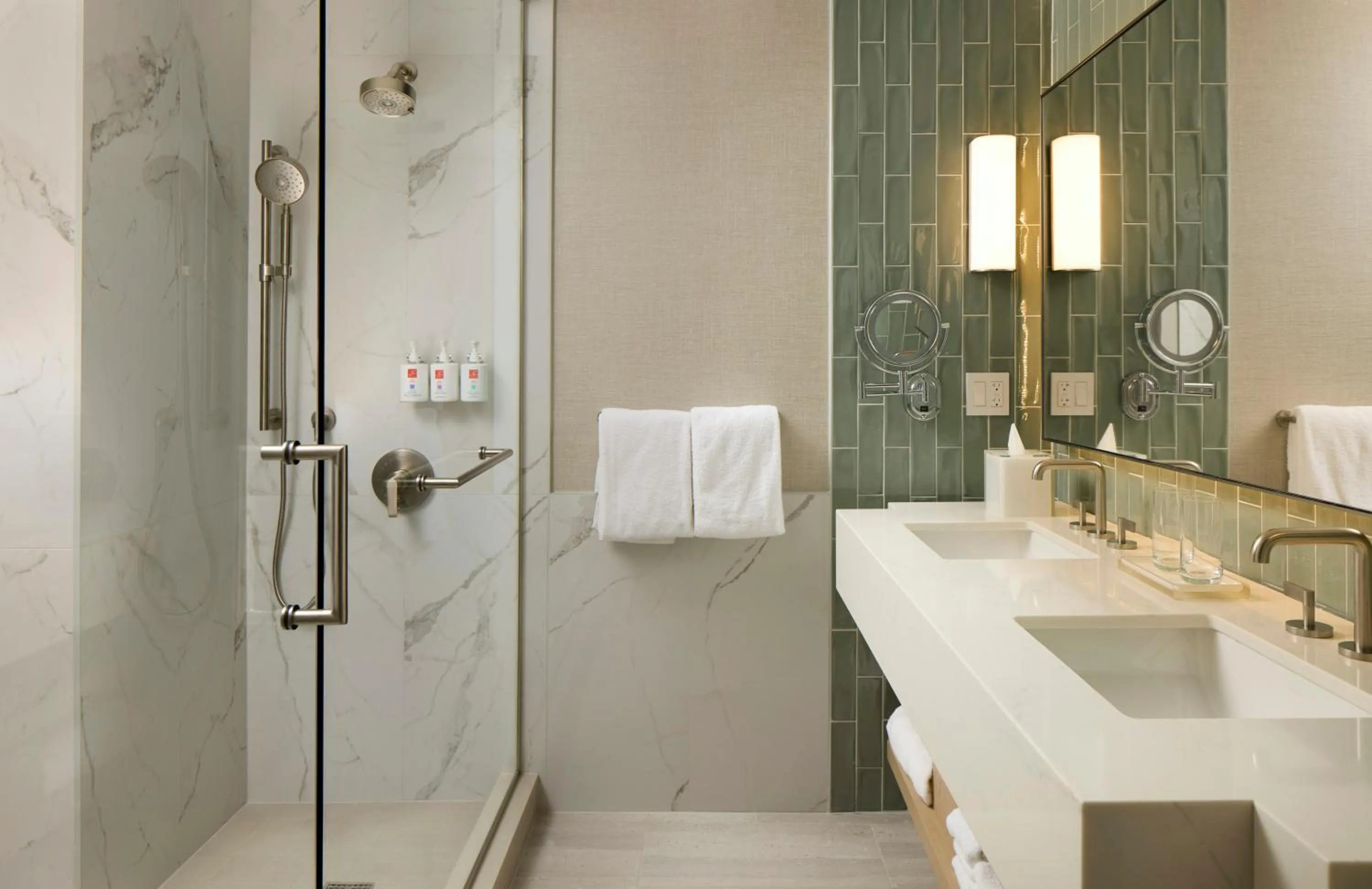 Shower in Loews Miami Beach Hotel