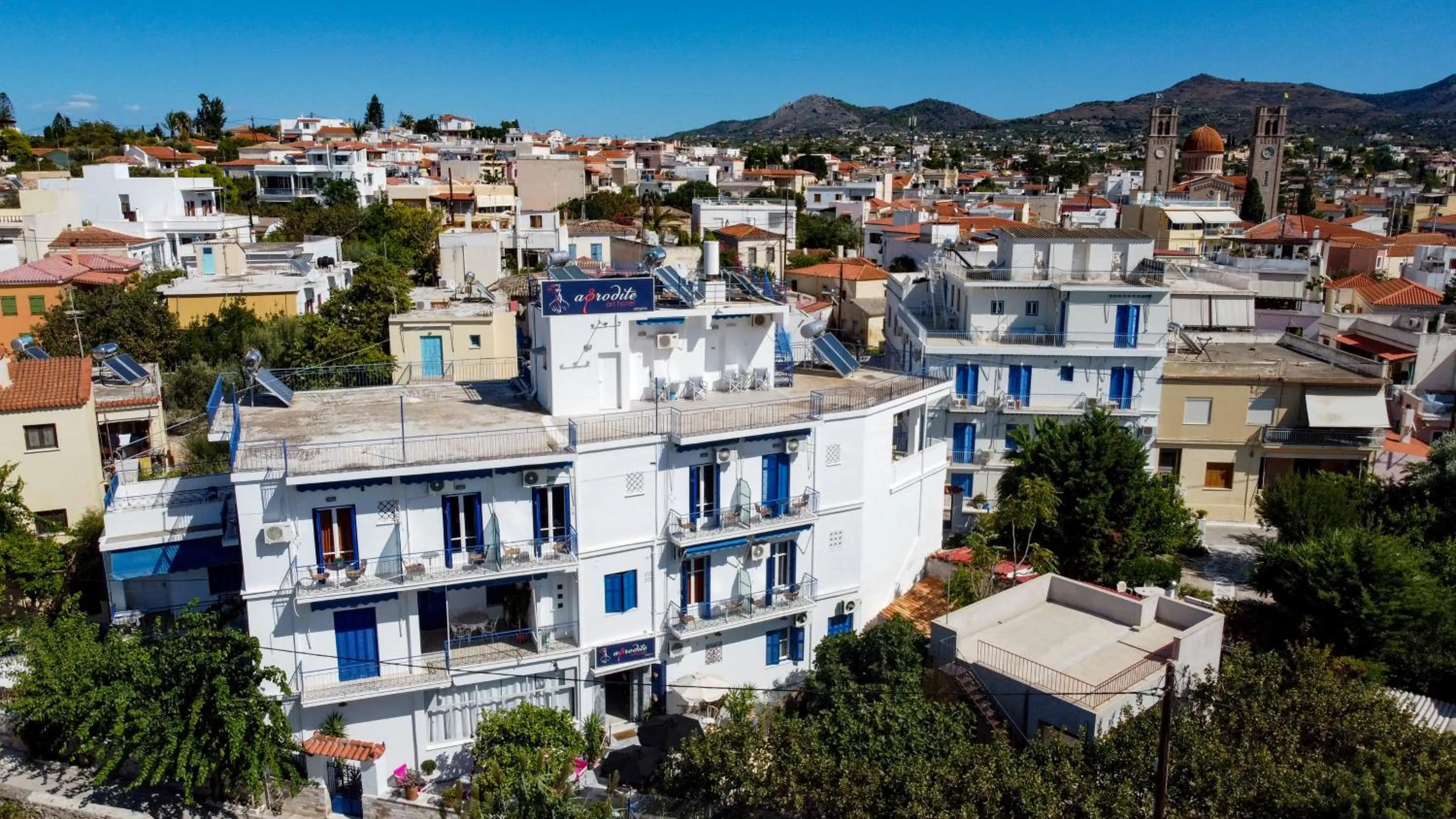 Property building in Aphrodite Art Hotel Aegina