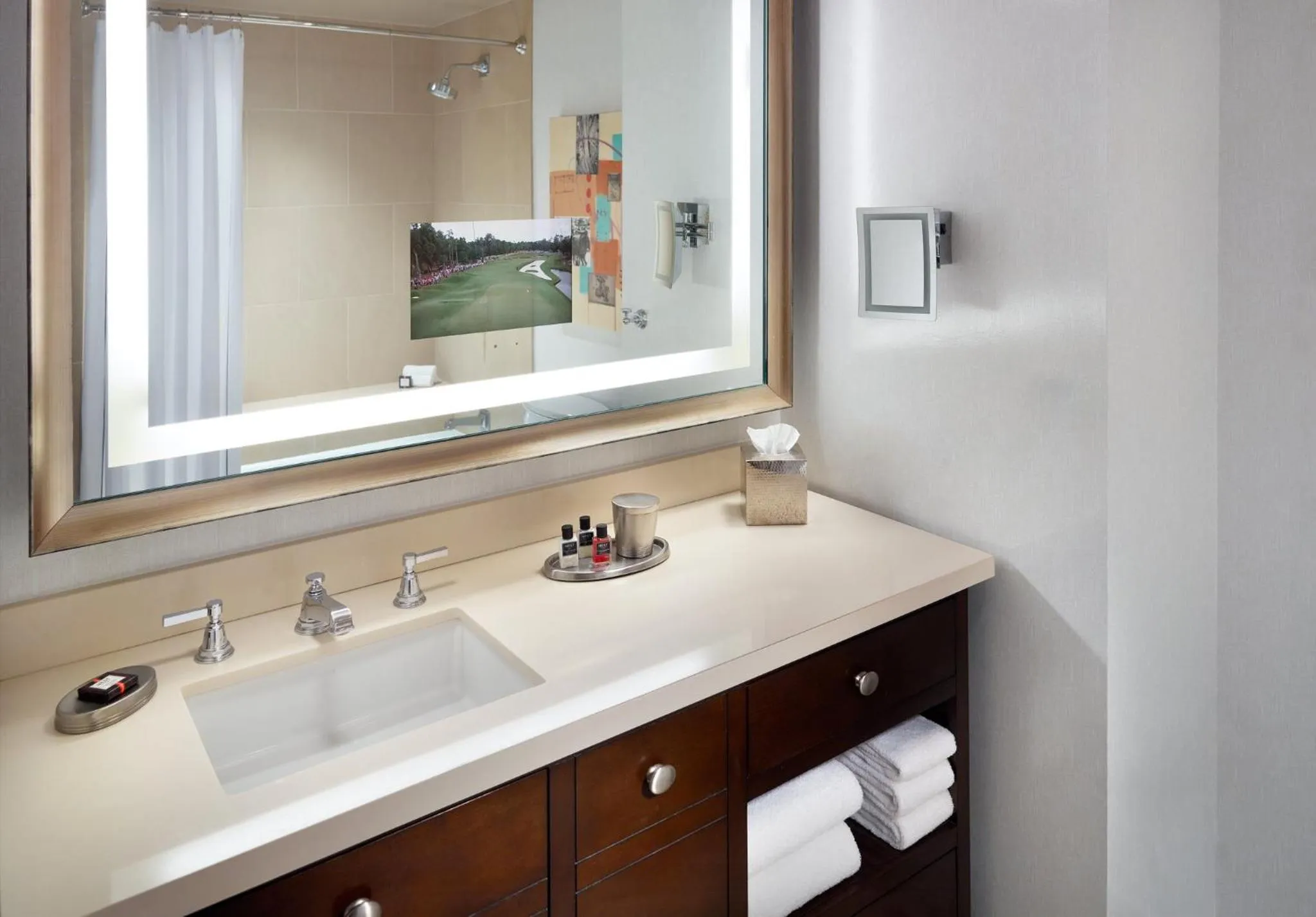 Bathroom in Omni Dallas Hotel