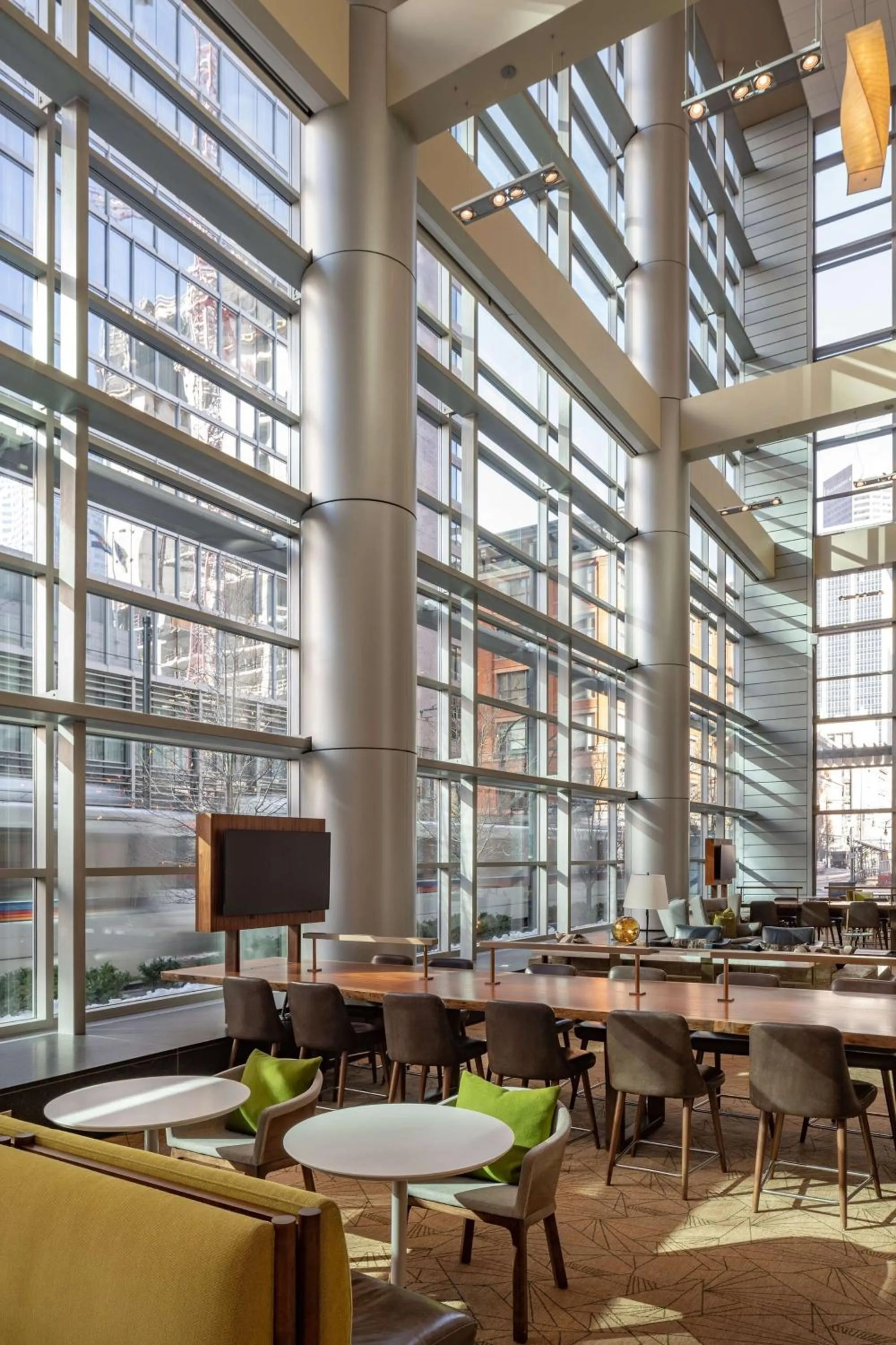 Lobby or reception in Hyatt Regency Denver at Colorado Convention Center