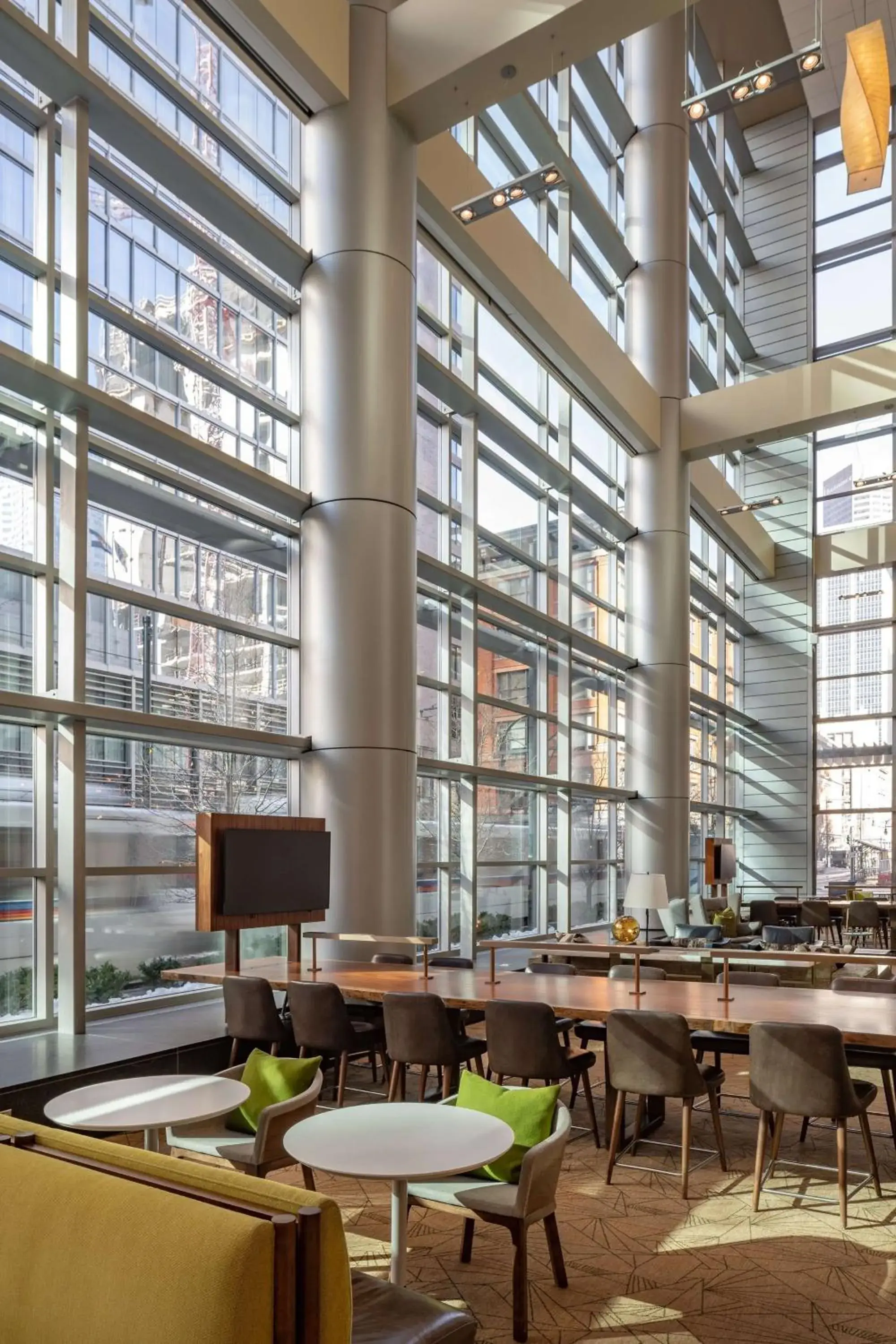 Lobby or reception in Hyatt Regency Denver at Colorado Convention Center Lobby or reception in Hyatt Regency Denver at Colorado Convention Center
