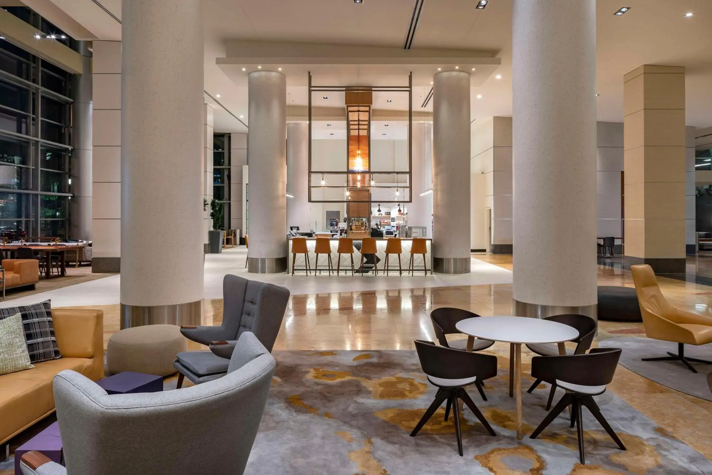 Lobby or reception in Hyatt Regency Denver at Colorado Convention Center Lobby or reception in Hyatt Regency Denver at Colorado Convention Center