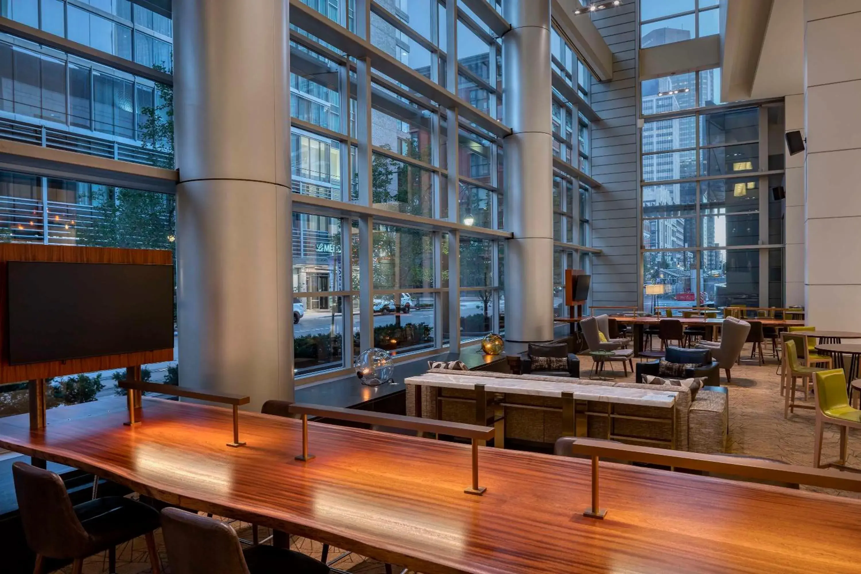 Lobby or reception in Hyatt Regency Denver at Colorado Convention Center Lobby or reception in Hyatt Regency Denver at Colorado Convention Center