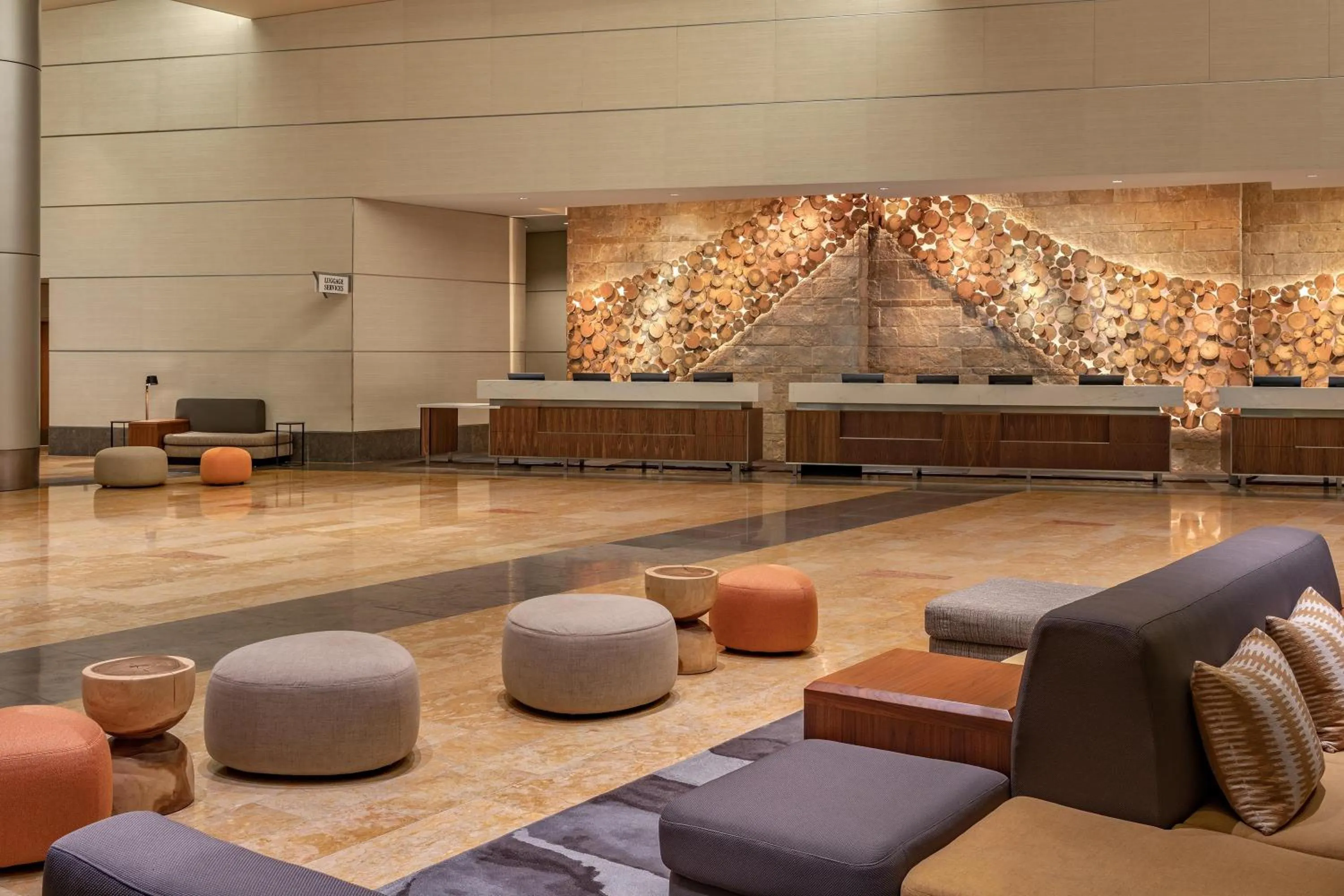 Lobby or reception in Hyatt Regency Denver at Colorado Convention Center